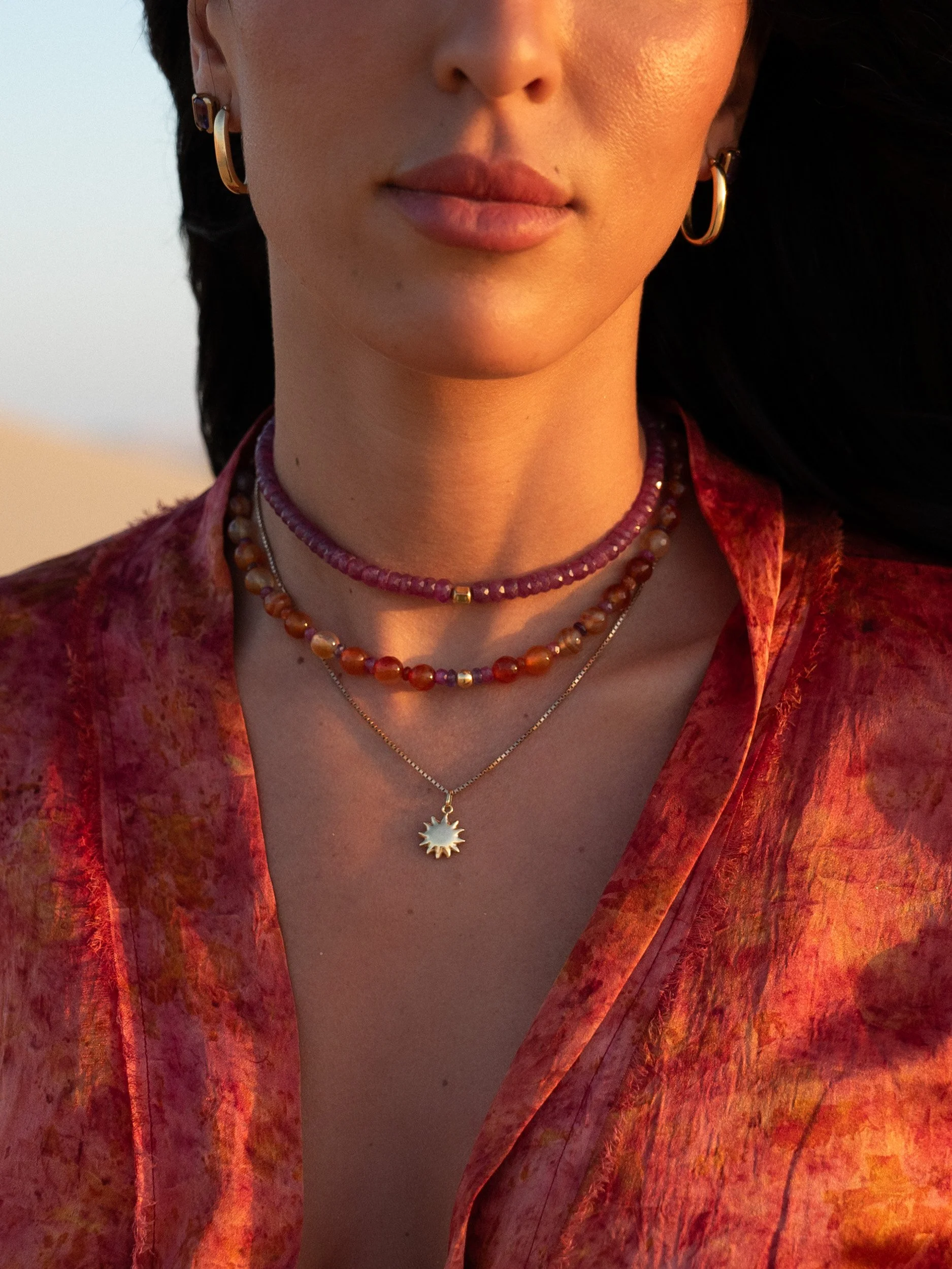 Ruby +Carnelian Necklace + Star Pendant.jpg