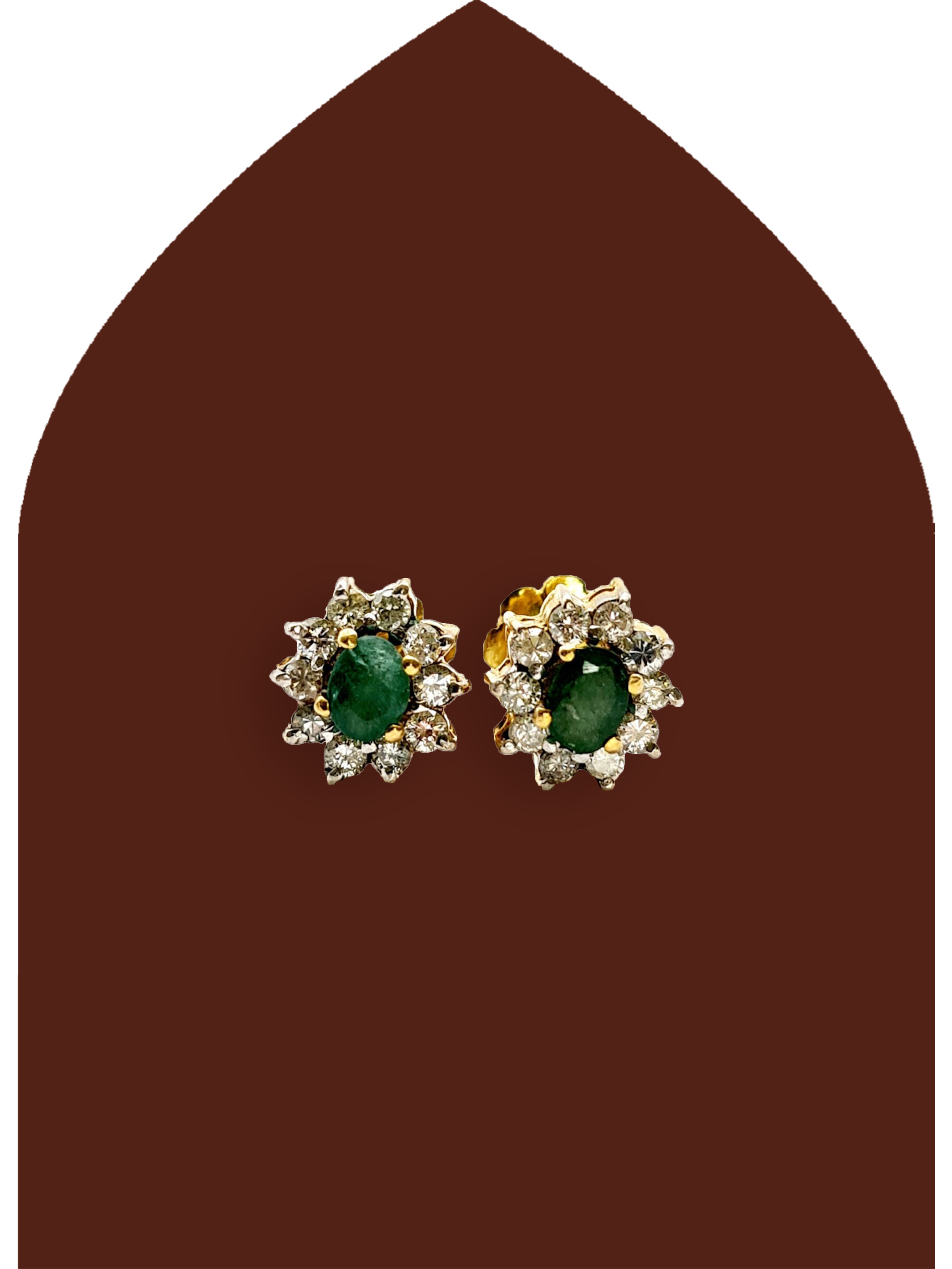 Diamond Emerald Flower Studs Thumb.png