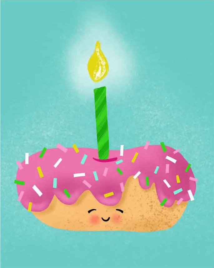 Birthday Donut