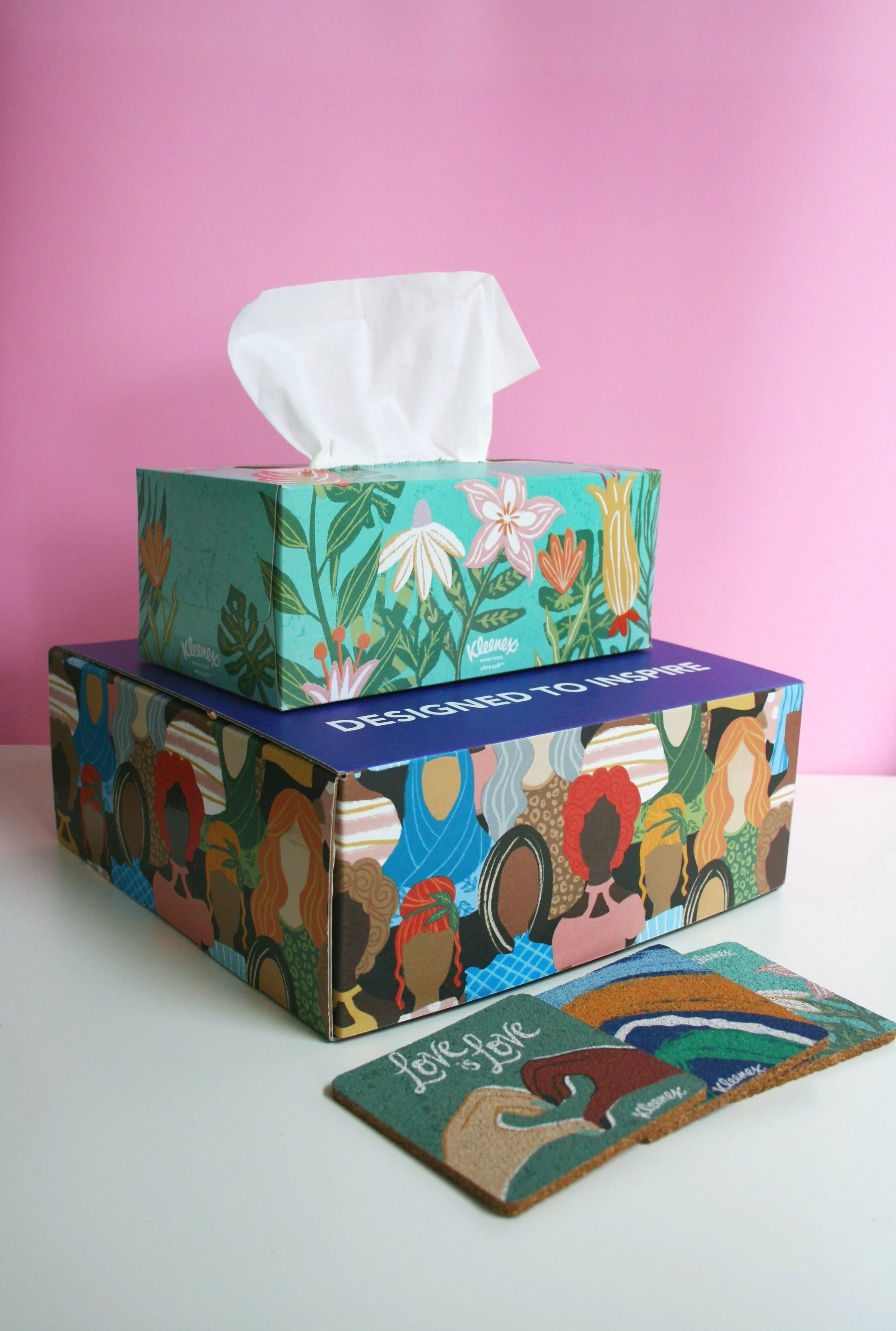 Illustration & Packaging for Kleenex Brands exclusive 2022 collection for Target stores