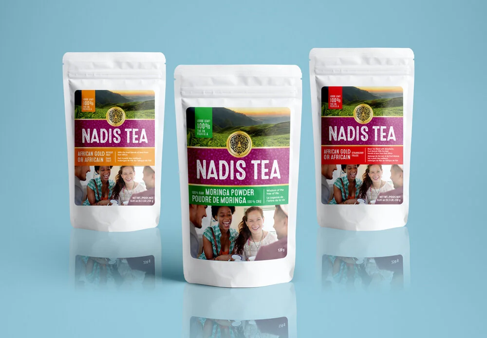 Label Design for Nadis Tea Inc.