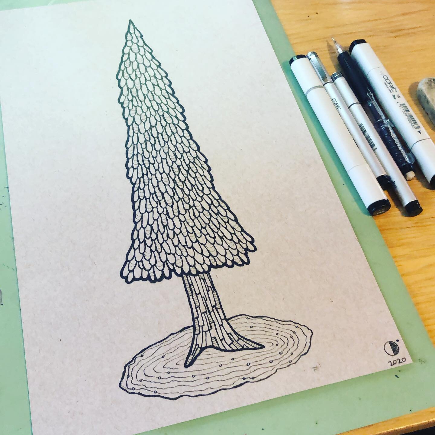 Another day, another drawing. 

#drawingpractice #inkdrawing #treedrawing