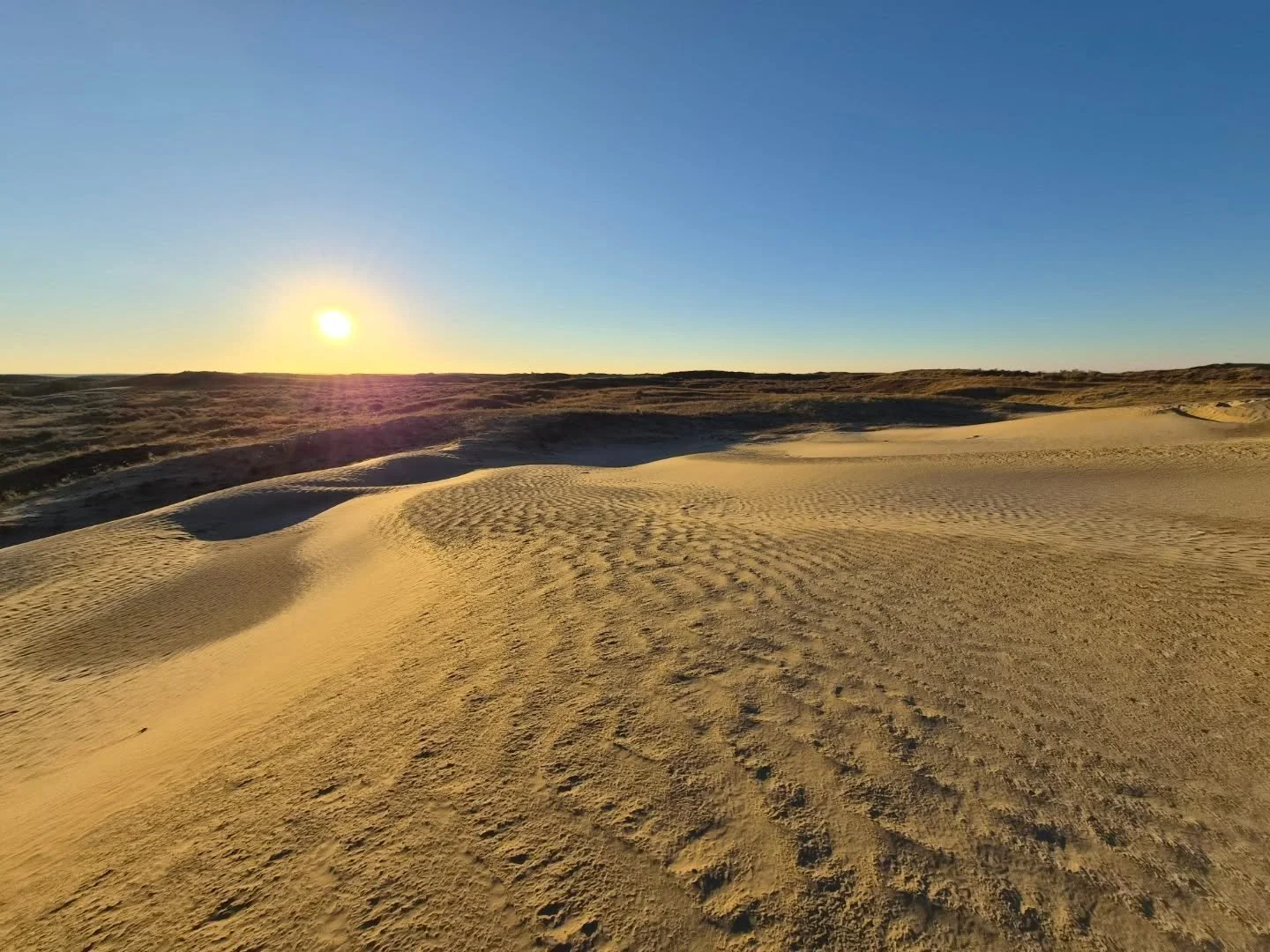 Just some sand dunes at sunset. 

10/10 go check this out, and be sure to do it barefoot, even in October. 

#nofilter #cellphonepics #vacationmode #travelsaskatchewan #greatsandhills #dunes
