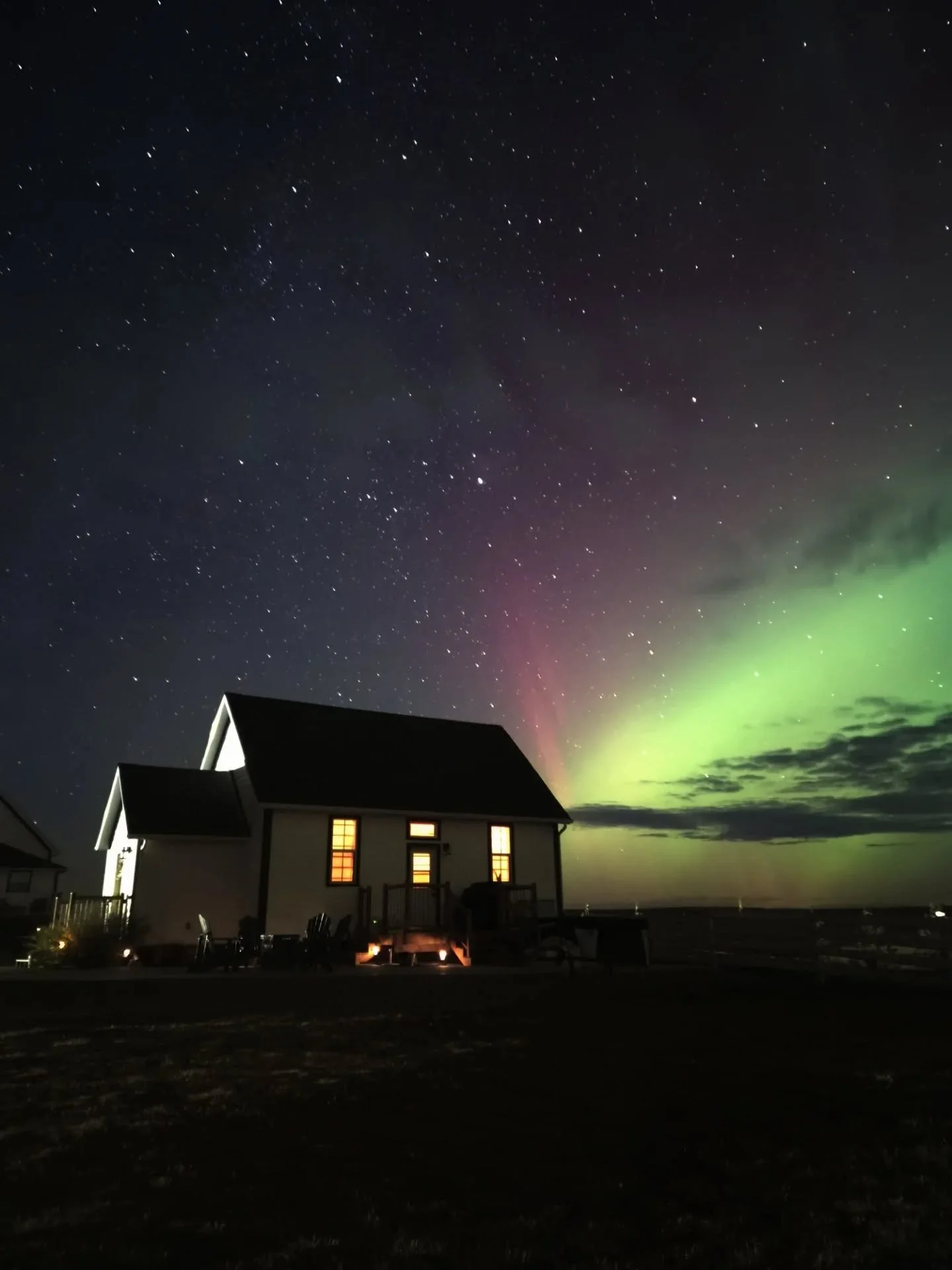 Last night was pure magic. We couldn&rsquo;t see these with the naked eye, but when I tried a few more star shots, I was surprised to find the northern lights hiding in plain sight. With the right camera settings, the night sky always has a few secre