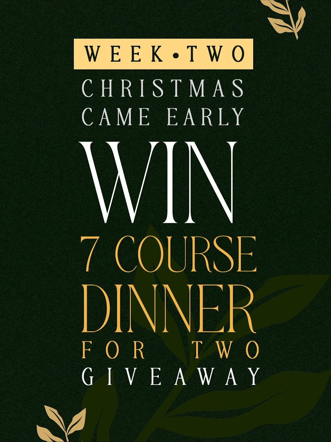 WEEK 2 ENTRIES

CHRISTMAS GIVEAWAY 2025 🎁
We&rsquo;re spreading the festive cheer at The Masses!

Stand a chance to win a 7-course dinner for two &mdash; on us! 🍽✨

Here&rsquo;s how to join:
1️⃣ LIKE this post ❤️
2️⃣ SHARE it on your story and tag 
