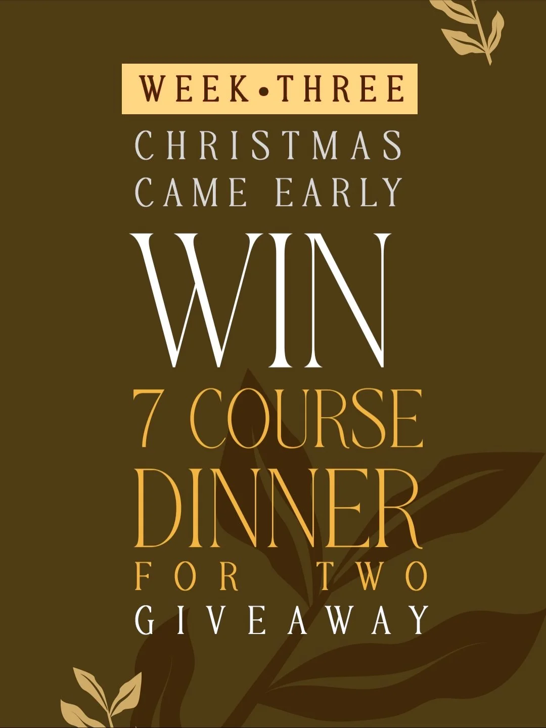 FINAL WEEK OF GIVEAWAYS!
Don&rsquo;t miss your chance and send in your entries now!
Winners will be announced next week! 🎄

You know what to do: 
❤️ LIKE
🔁 SHARE
💬 COMMENT your answer:
Who is someone you want to give a shoutout to this Christmas, 