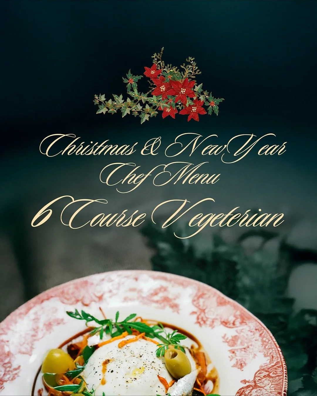 A Christmas feast, reimagined and fully vegetarian.

Crafted with seasonal produce, beautiful textures, and bold flavours, our Vegetarian Christmas Menu is available all week.
Celebrate the holidays the greener way. 🌿 #christmasatthemasses #vegetati