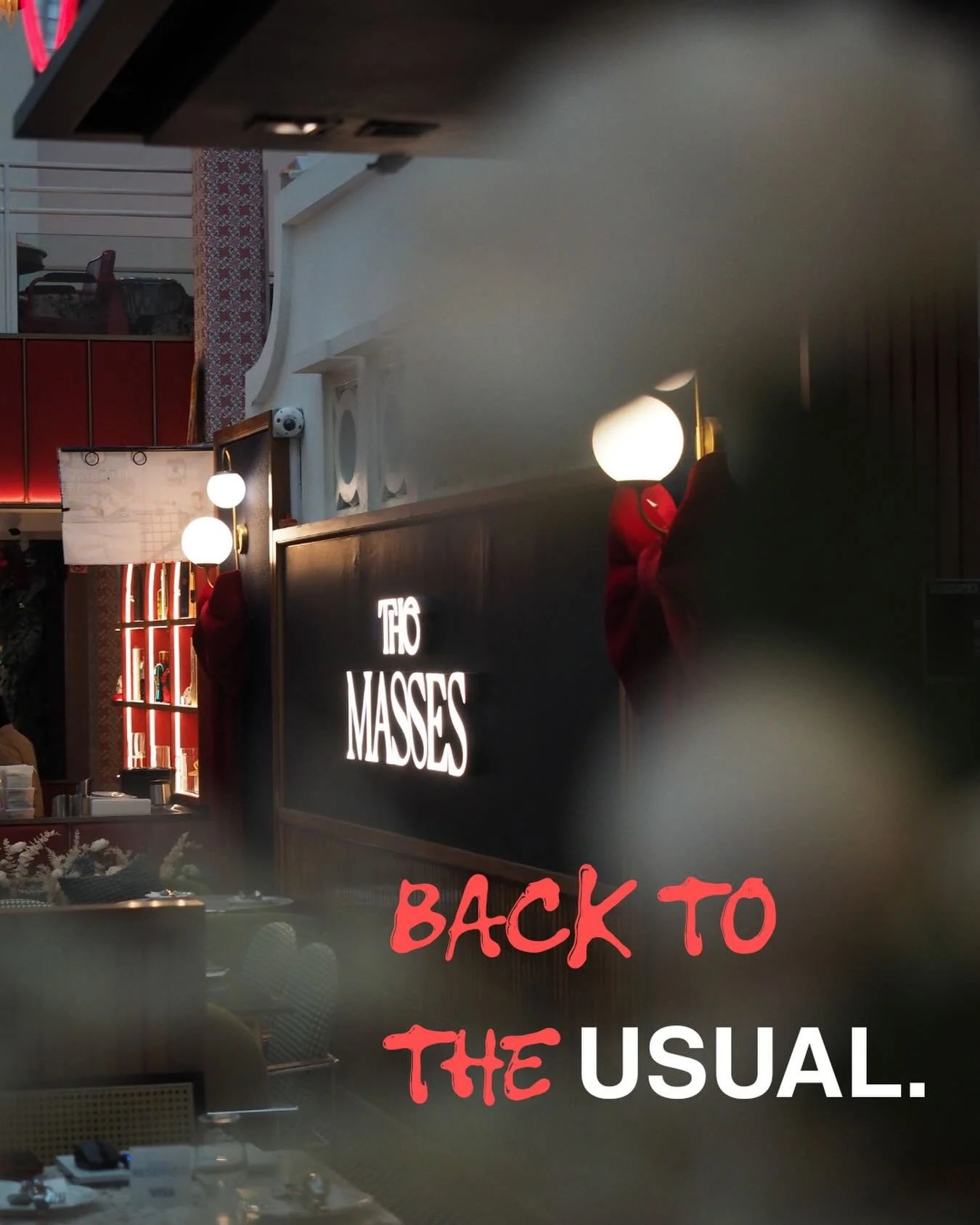 The Masses you know and love is back to dishing out our usual menus from today onwards. All your familiar favourites, no surprises, just good food done right.

See you at the table. 🍽

#TheMasses #BackToBasics #SameSameButShiok #SingaporeEats #Comfo