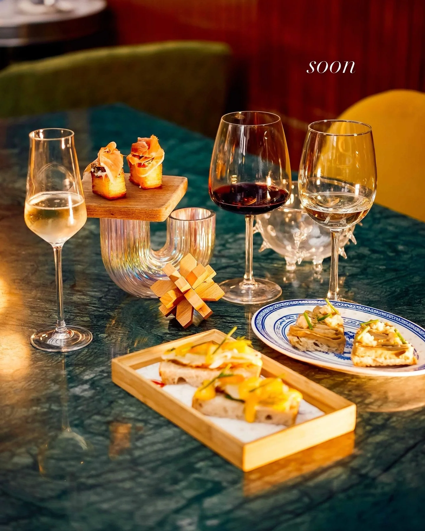 Coming soon is our Mix-n-Match The Masses Tapas.
Choose from a selection of house pours wines and tapas. Get ready to spend late nights and speakeasy vibes. See you soon!