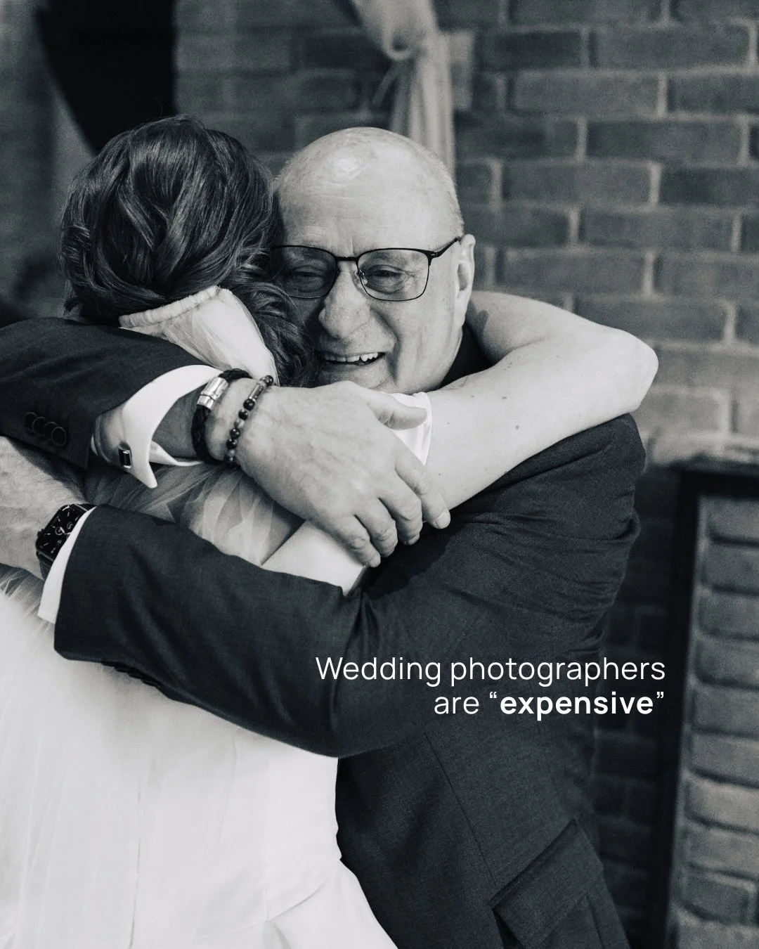 I think there&rsquo;s still this general idea that wedding photographers are &ldquo;expensive.&rdquo;
 And don&rsquo;t get me wrong &mdash; I&rsquo;m fully aware it&rsquo;s a significant investment. 

But think about it.

You spend months (sometimes 