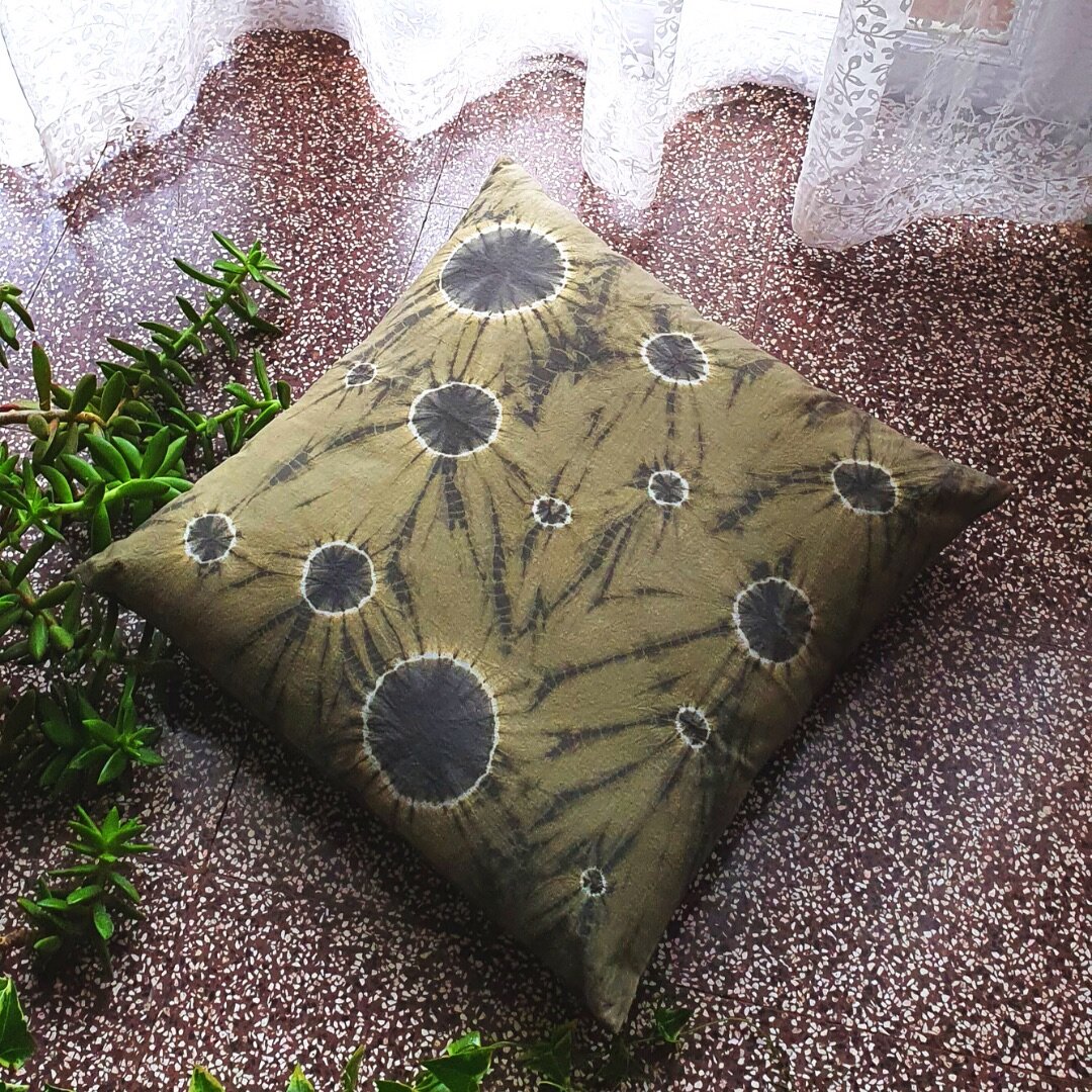Naturally Dyed Lumbar Pillow Cover - Nui