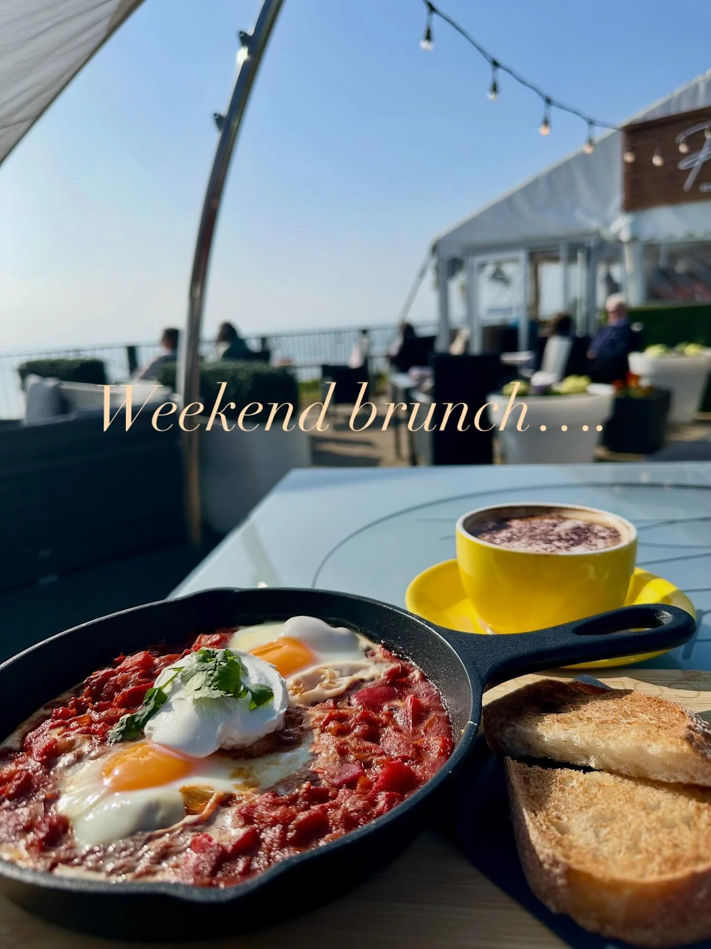 Saturday looks beautiful 🤩 🌞 

Why not enjoy a #seaview breakfast on our stunning terrace? Have you tried Sam&rsquo;s new breakfast dishes yet? Now served til 12pm so plenty of time for a lie in! If that&rsquo;s still too early for you, we serve br