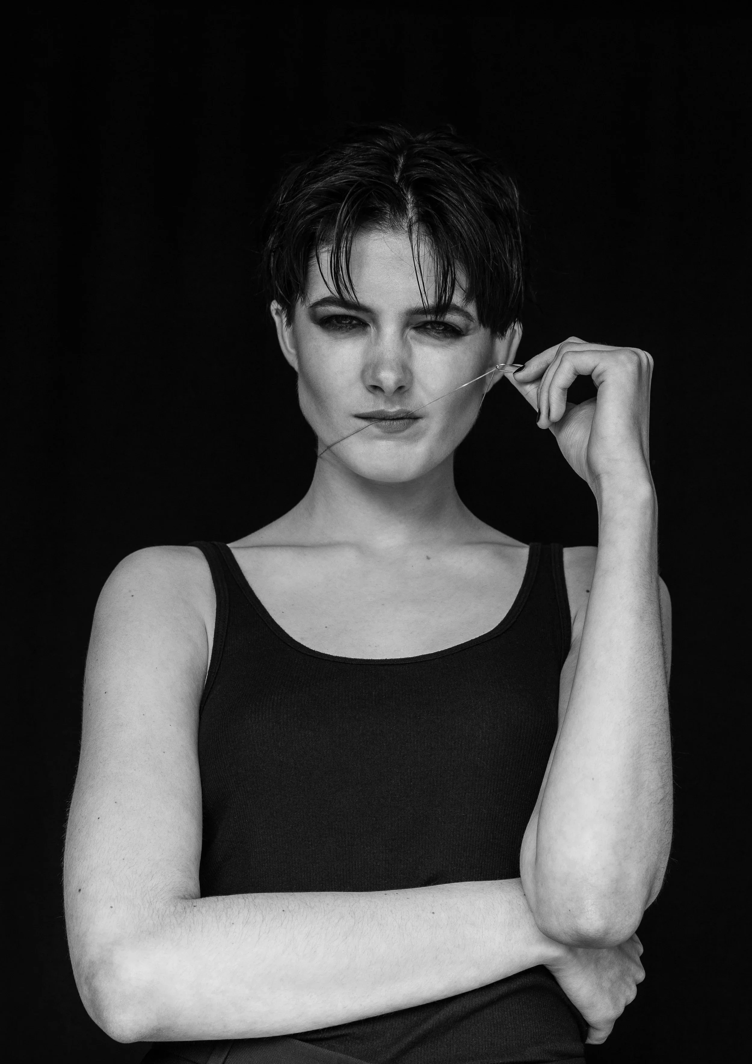 Model: Cascal Calu Gray, (Agency: Visage), Make-Up and Hair: Manuela Porcelli