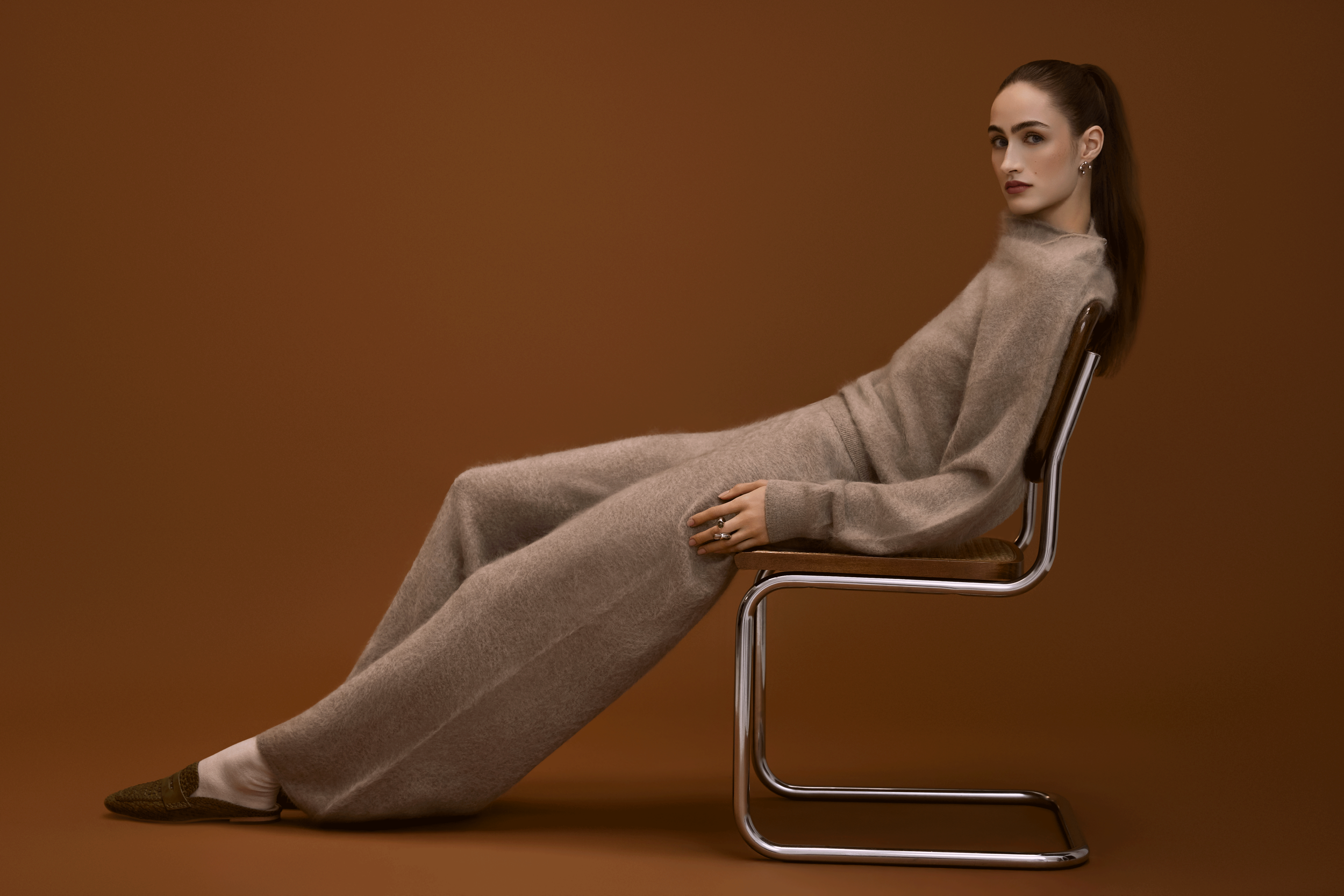 Model: Timea B (Agency: Option); Stylist: Jasmin Senta Linder; Hair and Make-Up Artist: Nicole Yuki Wild; Set Designer: Sophie Mercedes Lardon; Retoucher: Yulia Valmont