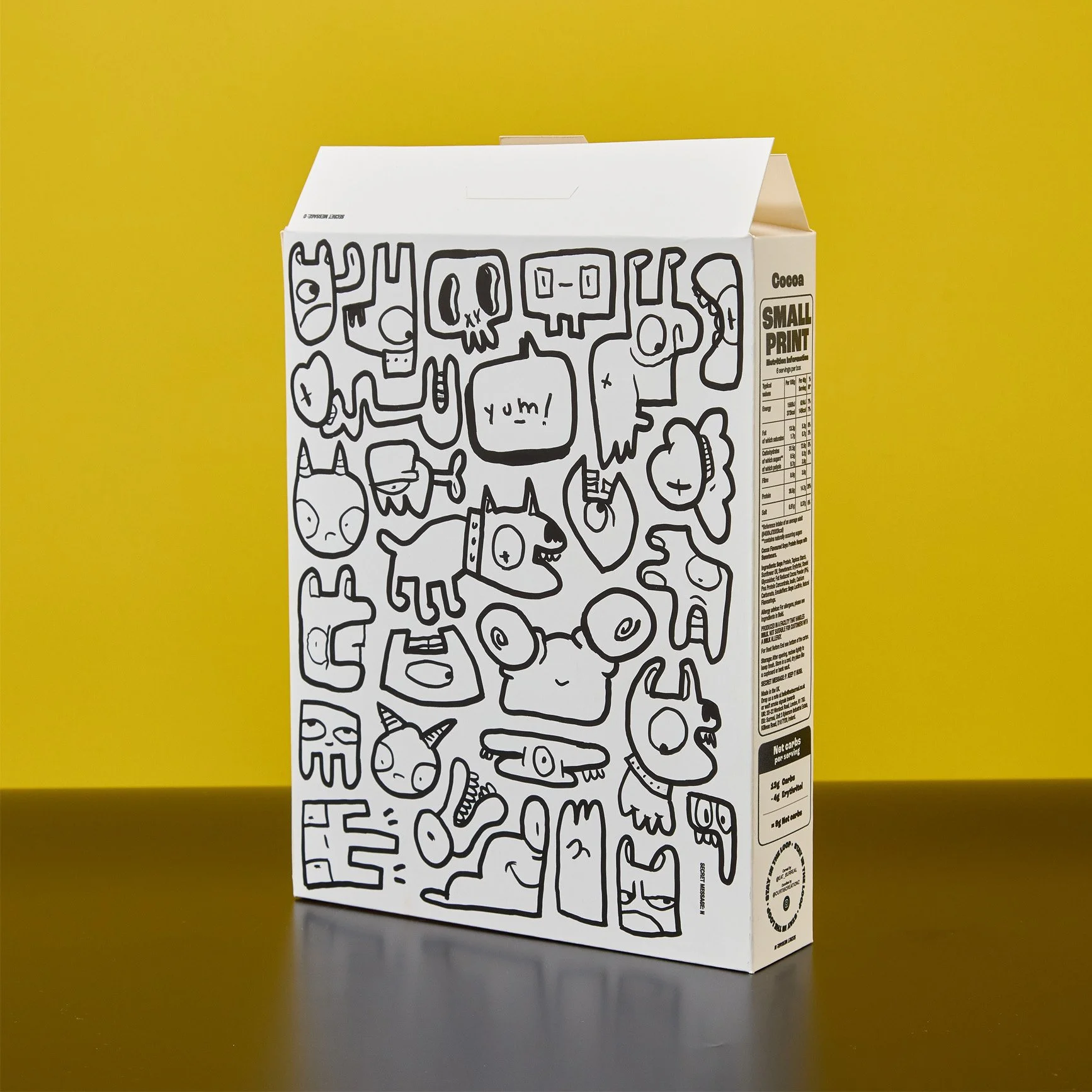 Surreal cereal boxes