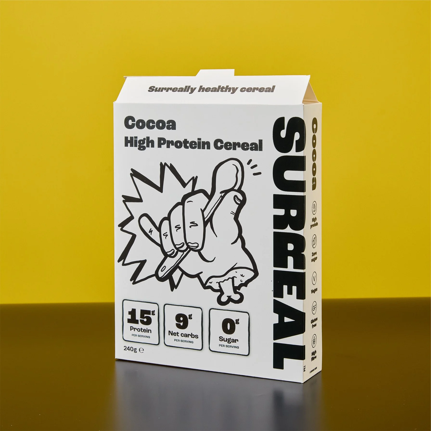 Surreal cereal boxes