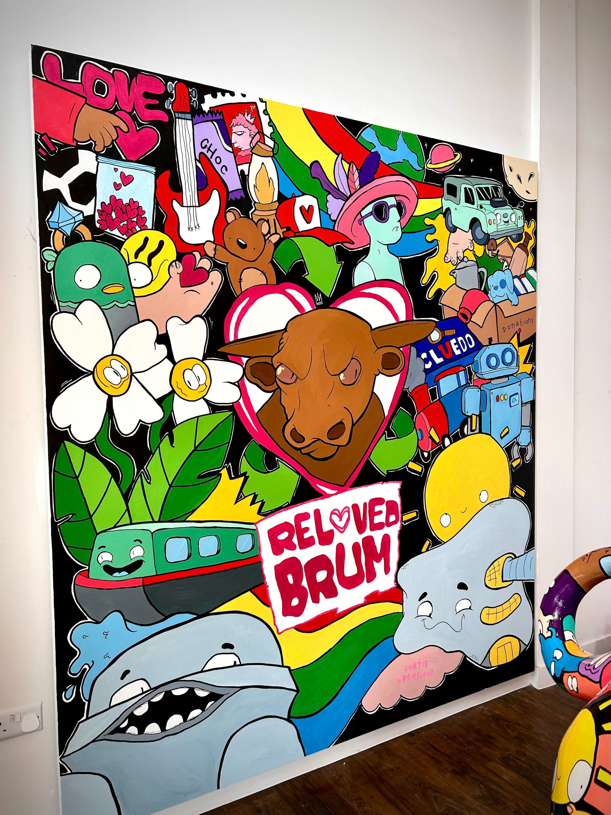 Reloved Brum canvas/mural