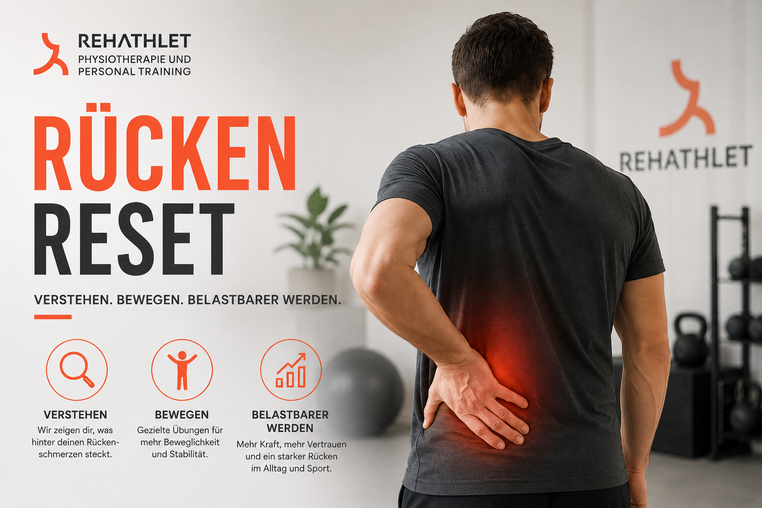 Rücken Reset – Verstehen. Bewegen. Belastbarer werden.