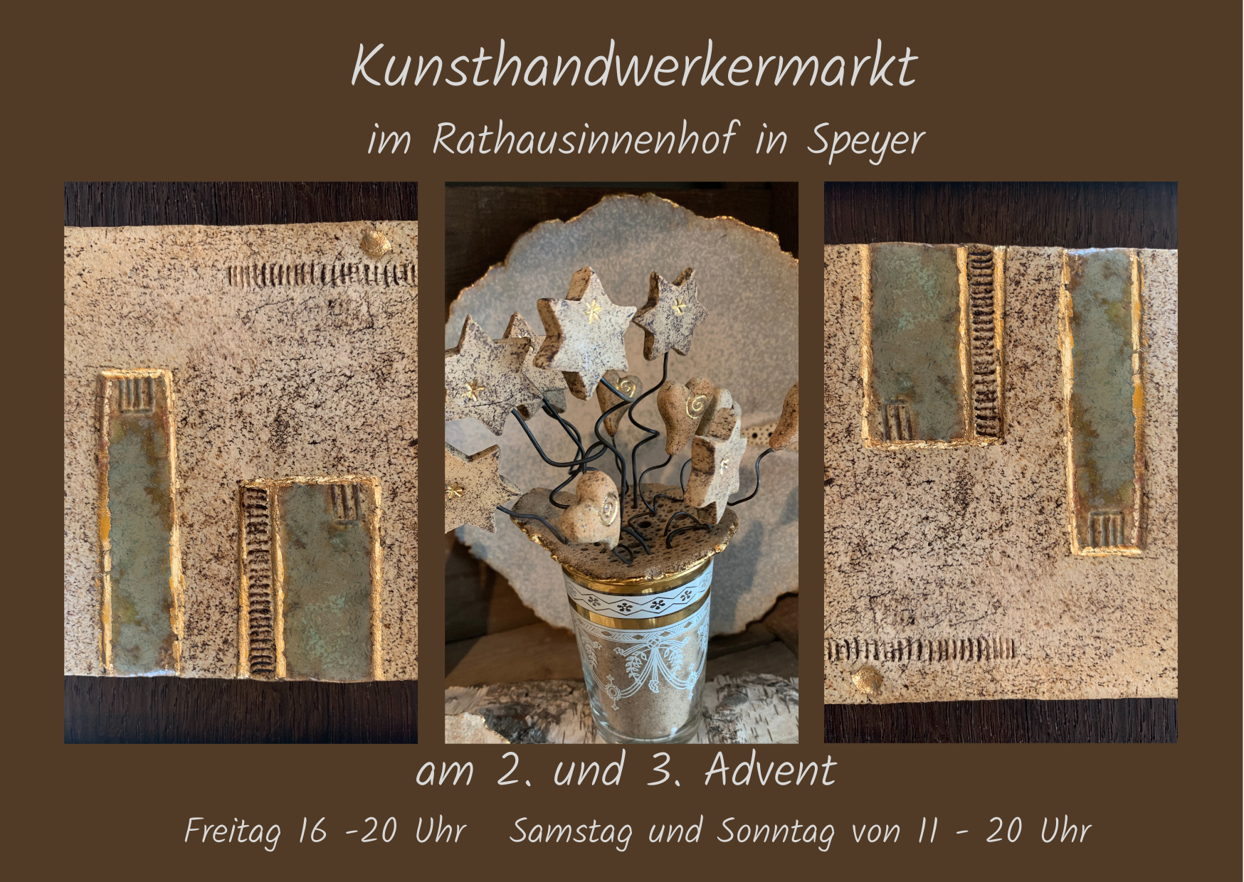 Kunsthandwerkermarkt im Rathausinnenhof in Speyer