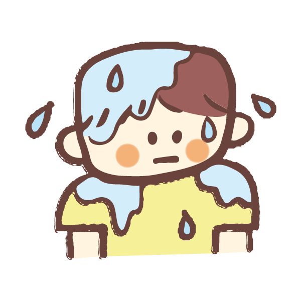 ぬれる のイラスト Satomi Journal