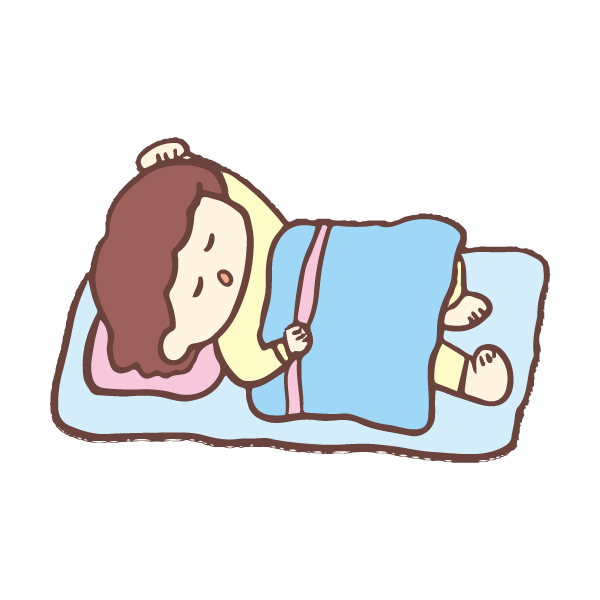 寝る のイラスト Satomi Journal
