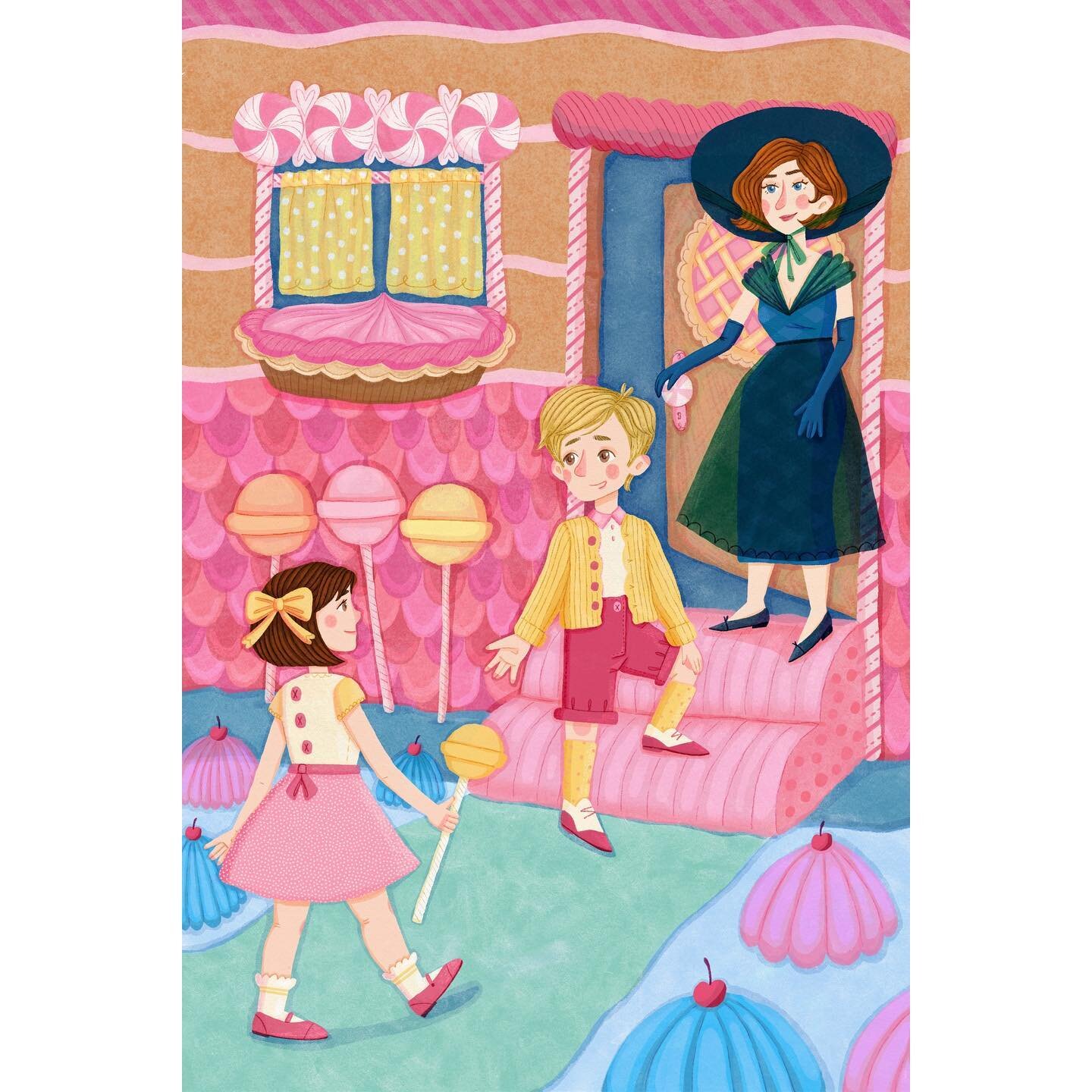 🍭hansel and gretel but make it fifties🍬

another revision for my portfolio class this quarter! the original piece in the last slide was from nearly two years ago. t-minus two weeks until graduation!
&bull;
&bull;
&bull;
#procreate #illustration #ki