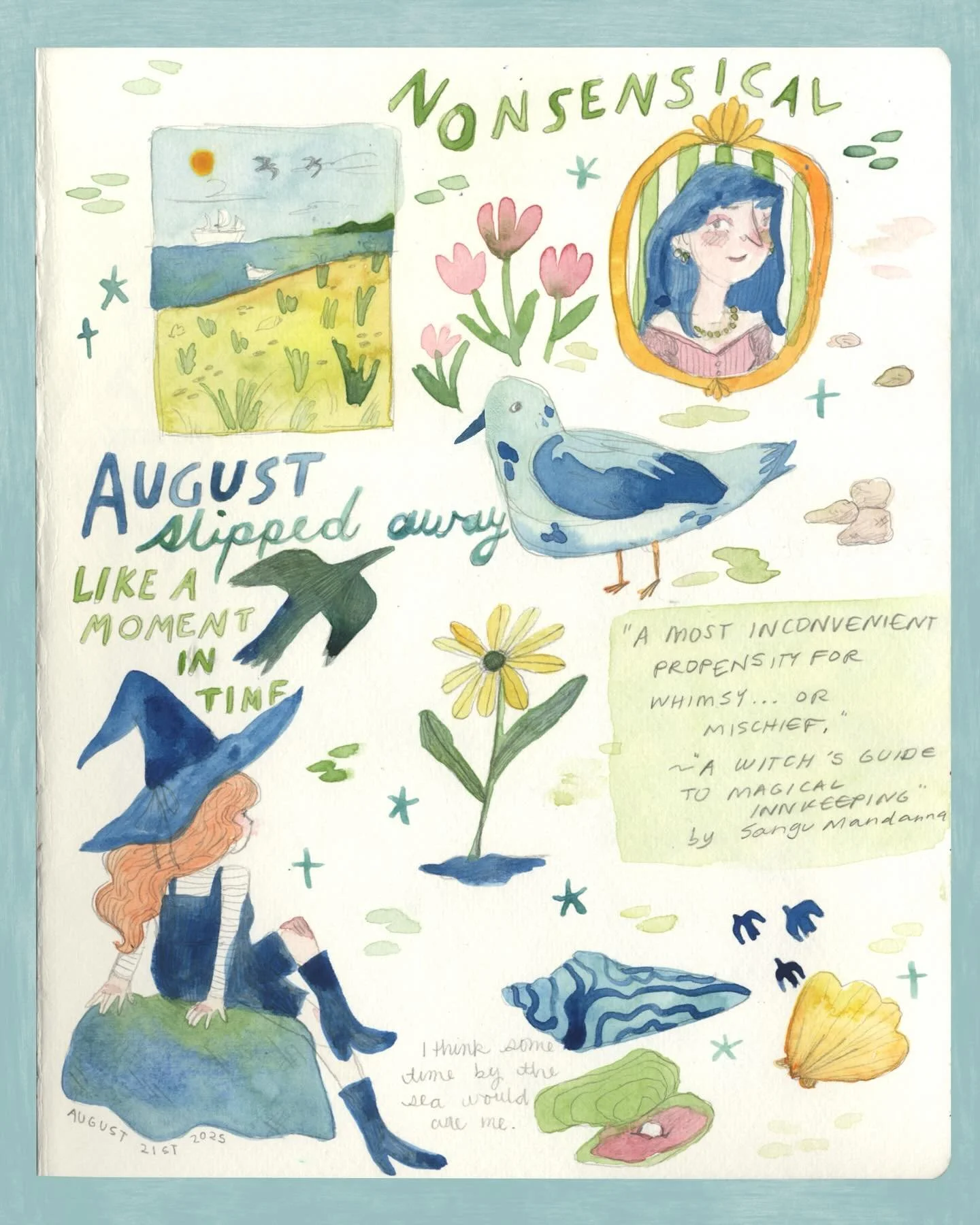 &ldquo;salt air and the rust on your door&rdquo; vibes for this one 🐚🌊
&bull;
&bull;
&bull;
&bull;
#whimsicalillustration #landscapestudy #illustration #kidlitart #narrativeillustration #childrensbookillustration #childrensbooks #kidlitillustration