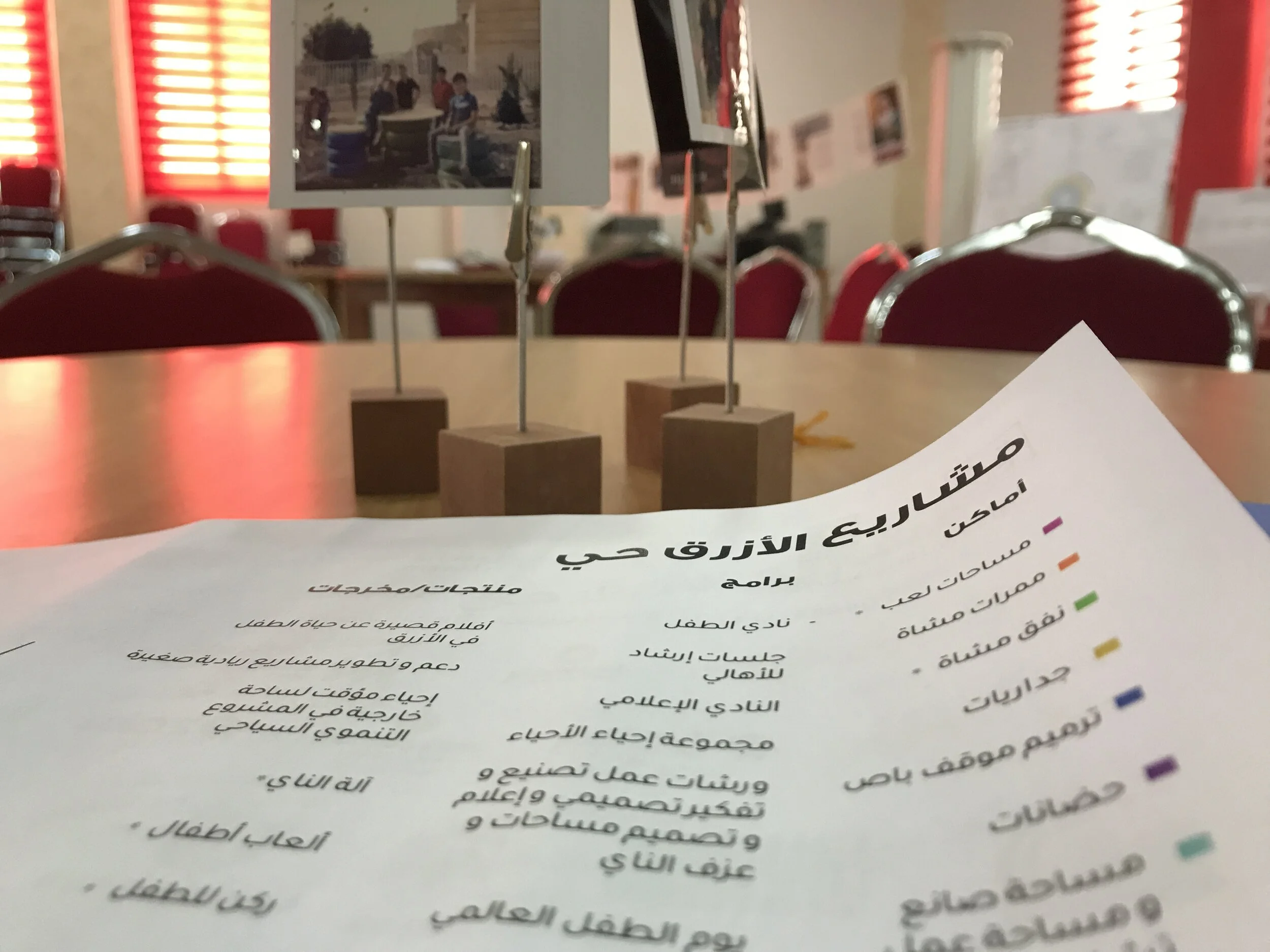 Azraq town mapping brochure