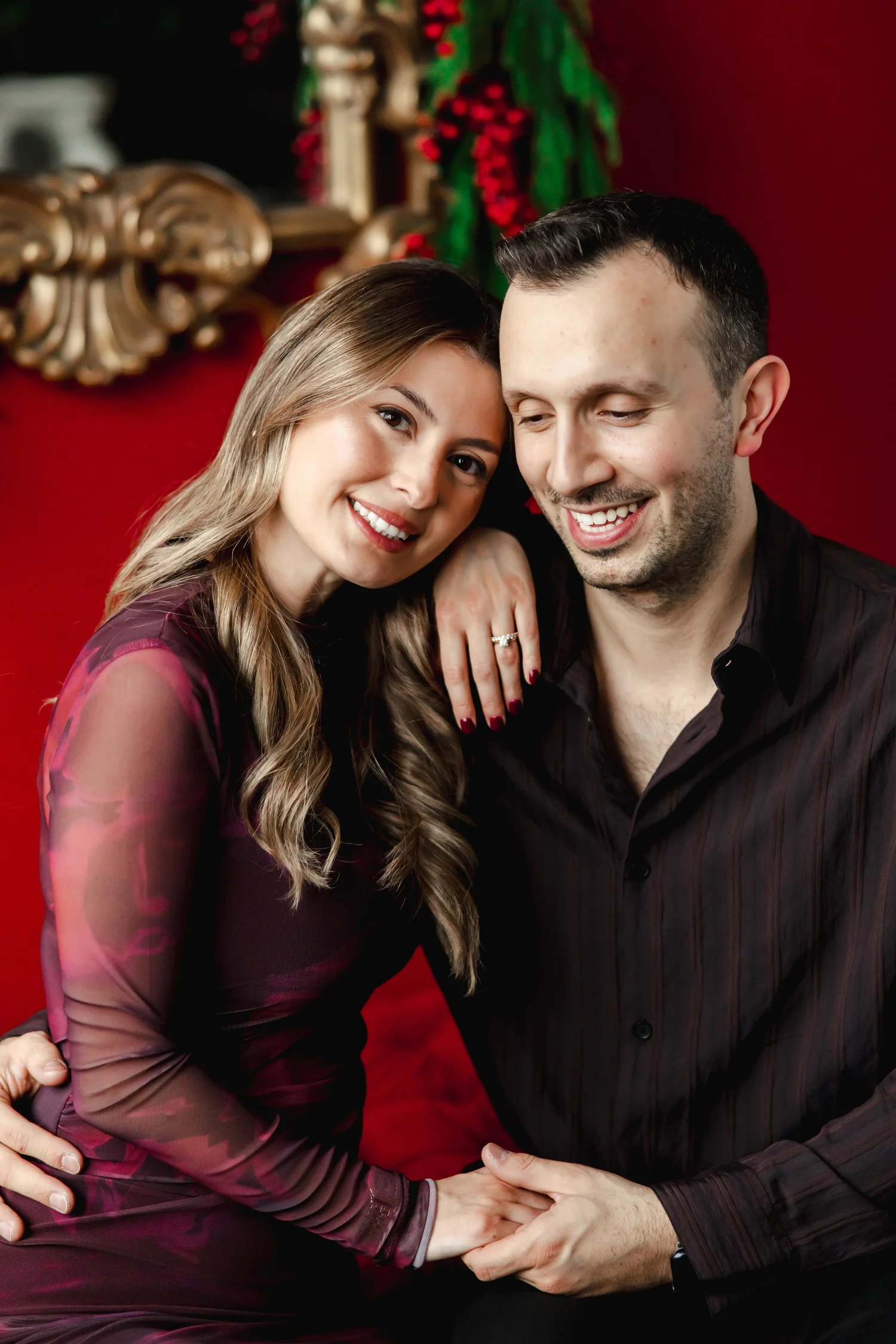 Designed Christmas set at Mint Room Studios Toronto