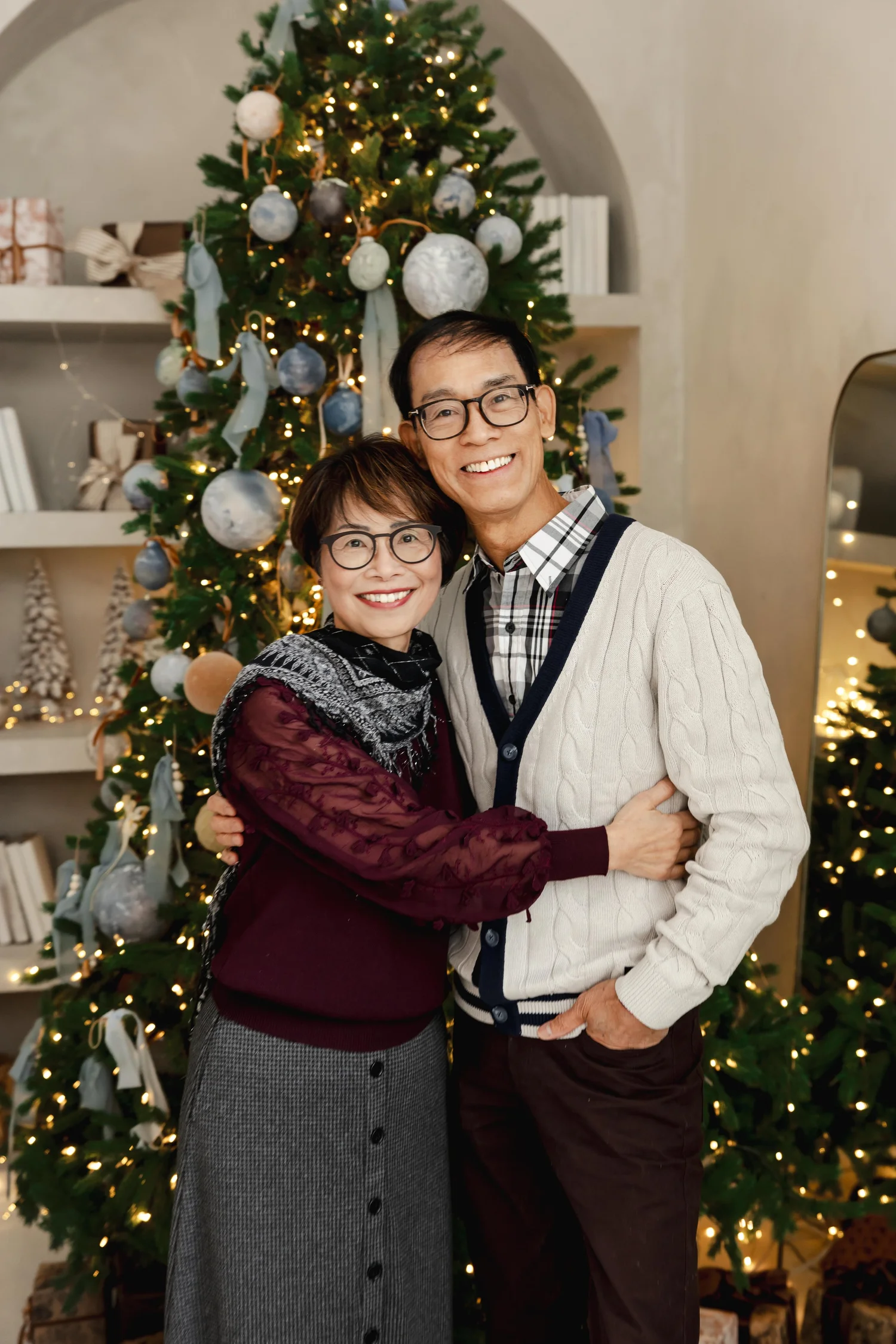 Family Christmas photos Toronto studio