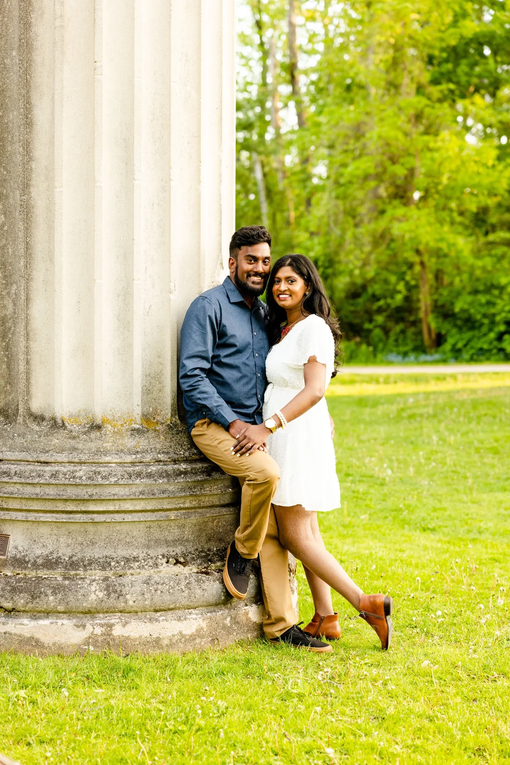 Engaged couple photographed in Toronto
