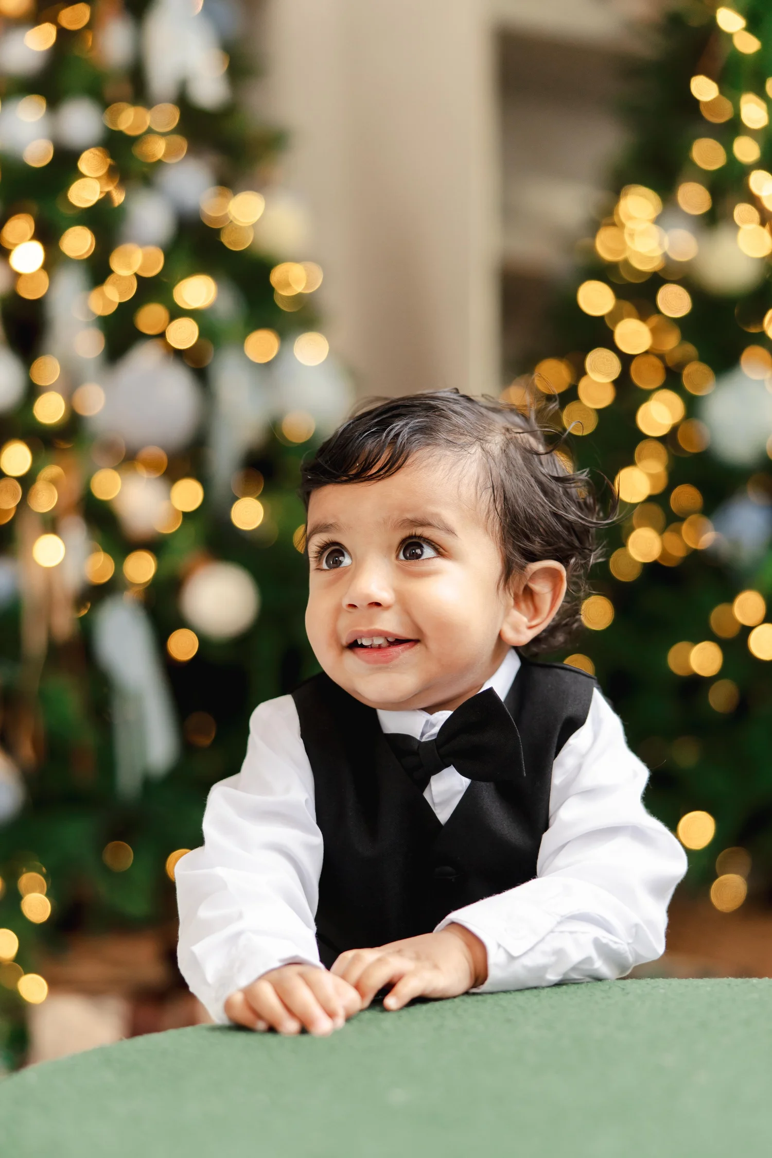Child in a Toronto Christmas photo session