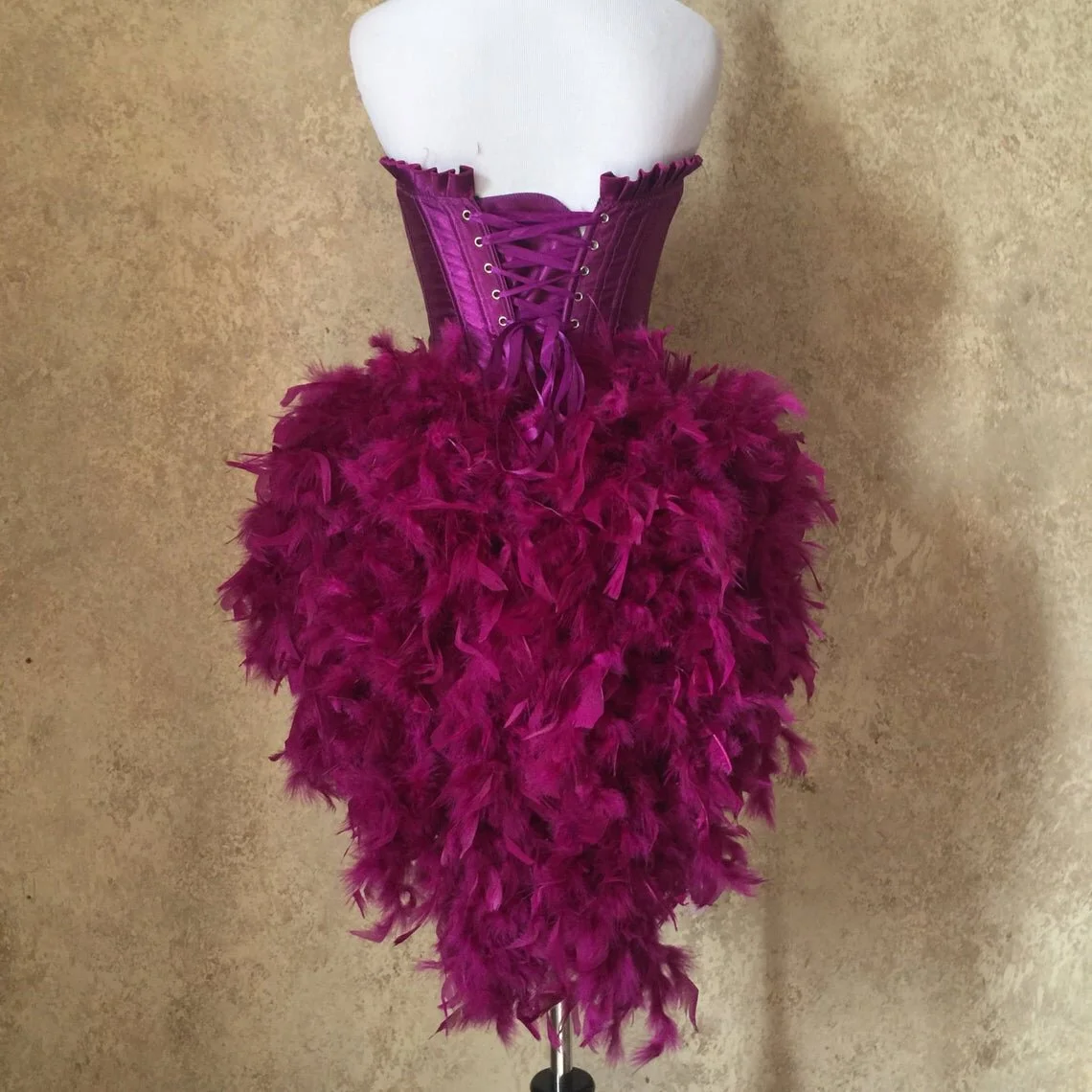 purple burlesque dress habotai silk dress burlesque