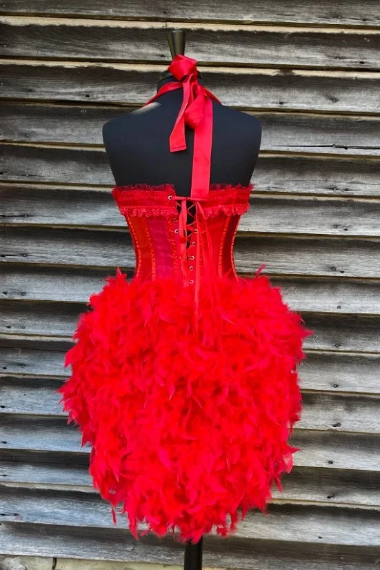 open lace back dress Burlesque Show Costume - Black / 1x | Adult main image 0