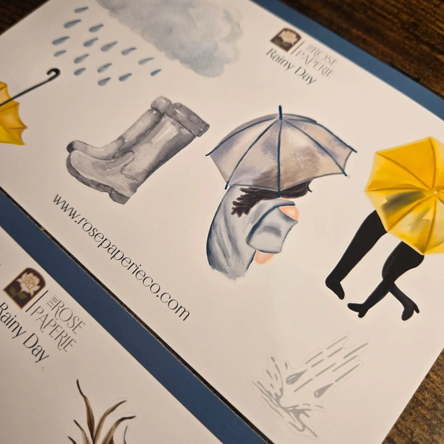 Decorating my journal in these cute rainy day stickers because thats what we had all day today in Washington DC, rain.  How was the weather in your neighborhood?  Hopefully more spring like. 

#stickers #stickerlover #stickershop #stickermail #sticke