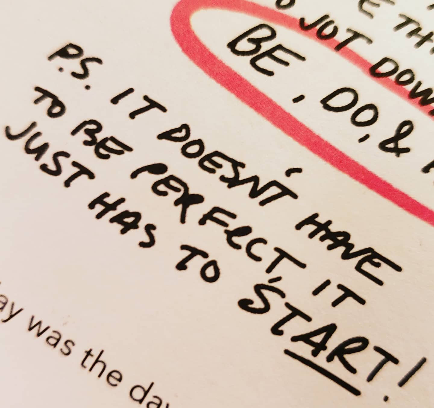 Someone else's needs to read this, today, too!! 

At the end of the your life the things you reflect on won't be all the things you did &quot;perfect &quot; ...it will be the things you were brave enough to fail at, attempt, repeat, do even though yo