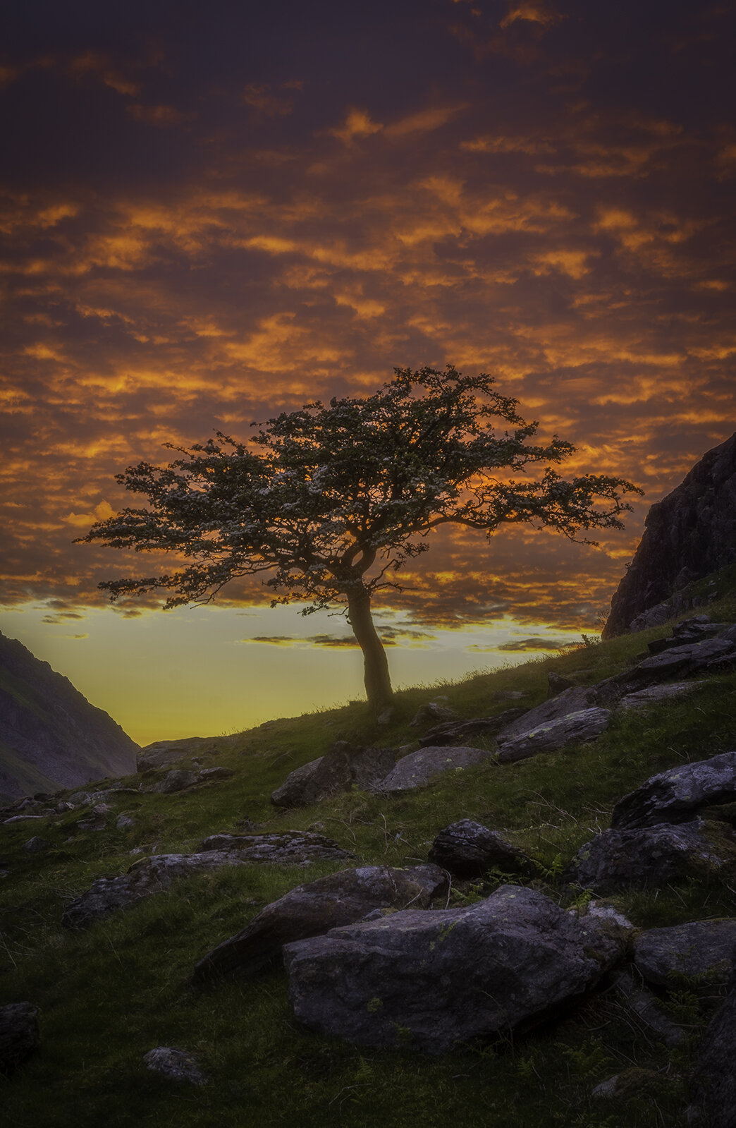 Fire in the Sky at Llanberis Pass