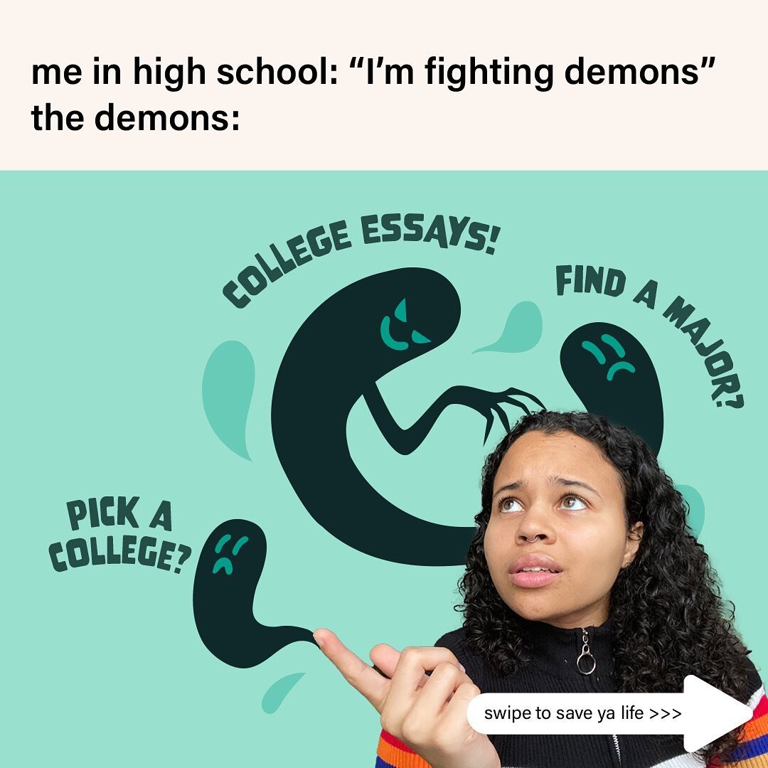I was so stressed about PAYING for college that I almost forgot I had to PLAN for it.

Like figuring out:
🤔The right college for me
🤔The best major/career path for my skills
🤔How to write a strong college essay
🤔 &amp; How to stay motivated while