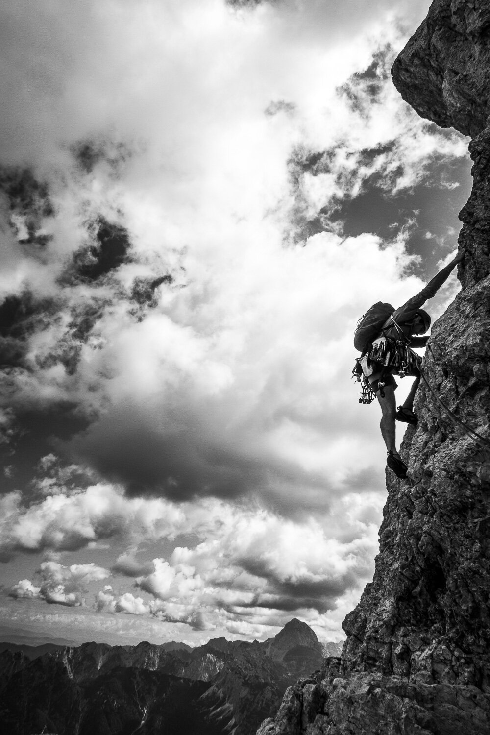 Some of the finest alpine climbs are located in the western Julian Alps bordering Italy.