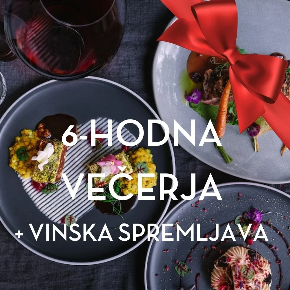 Darilni bon za 6-hodno večerjo z vinsko spremljavo