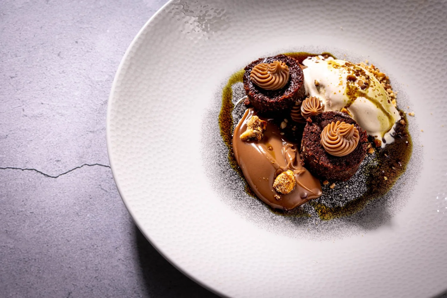 restaurant styled dessert at hotel cafe and bar