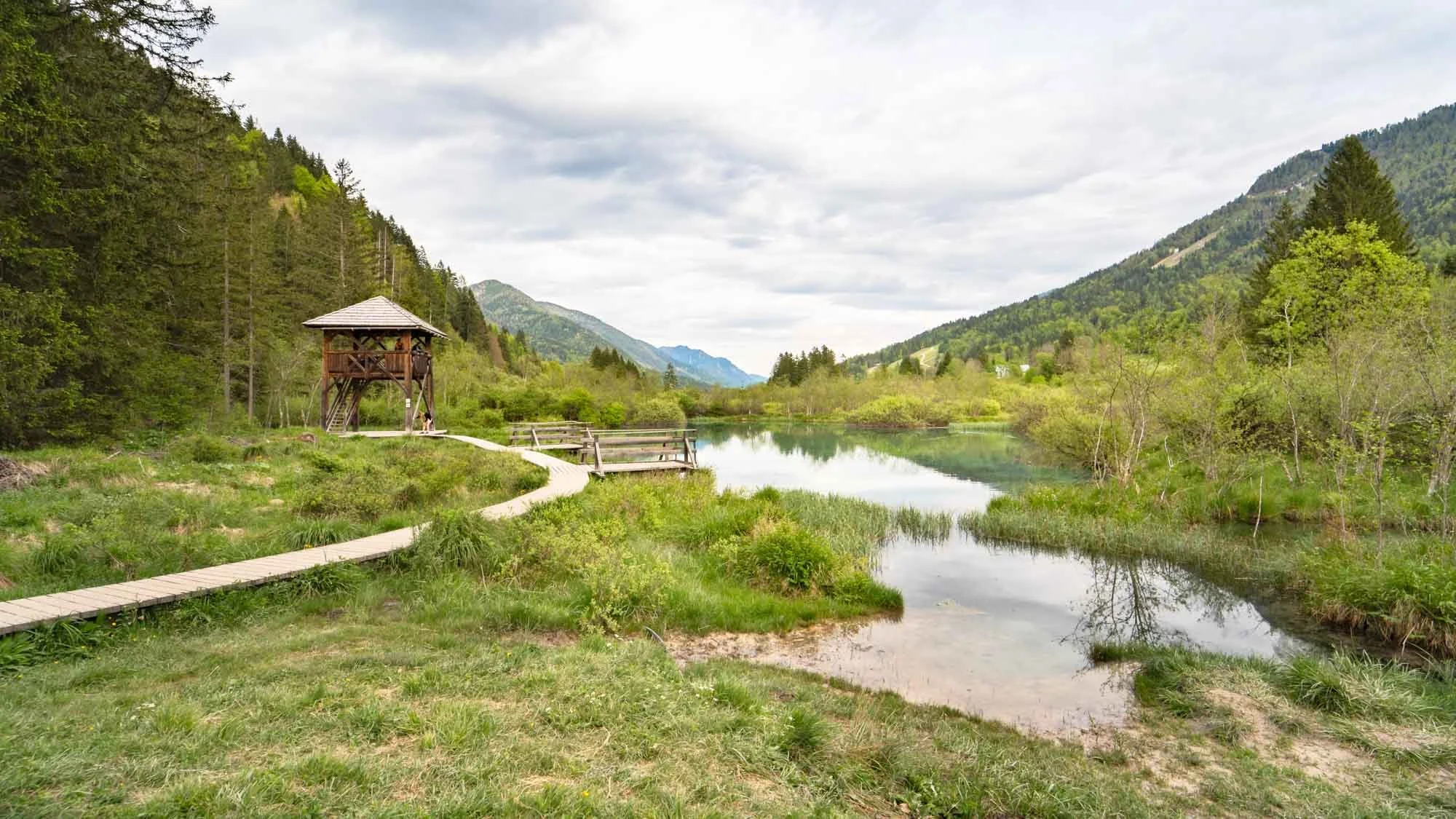 Watch tower at Zelenci in Kranjska gora (Copy) (Copy)