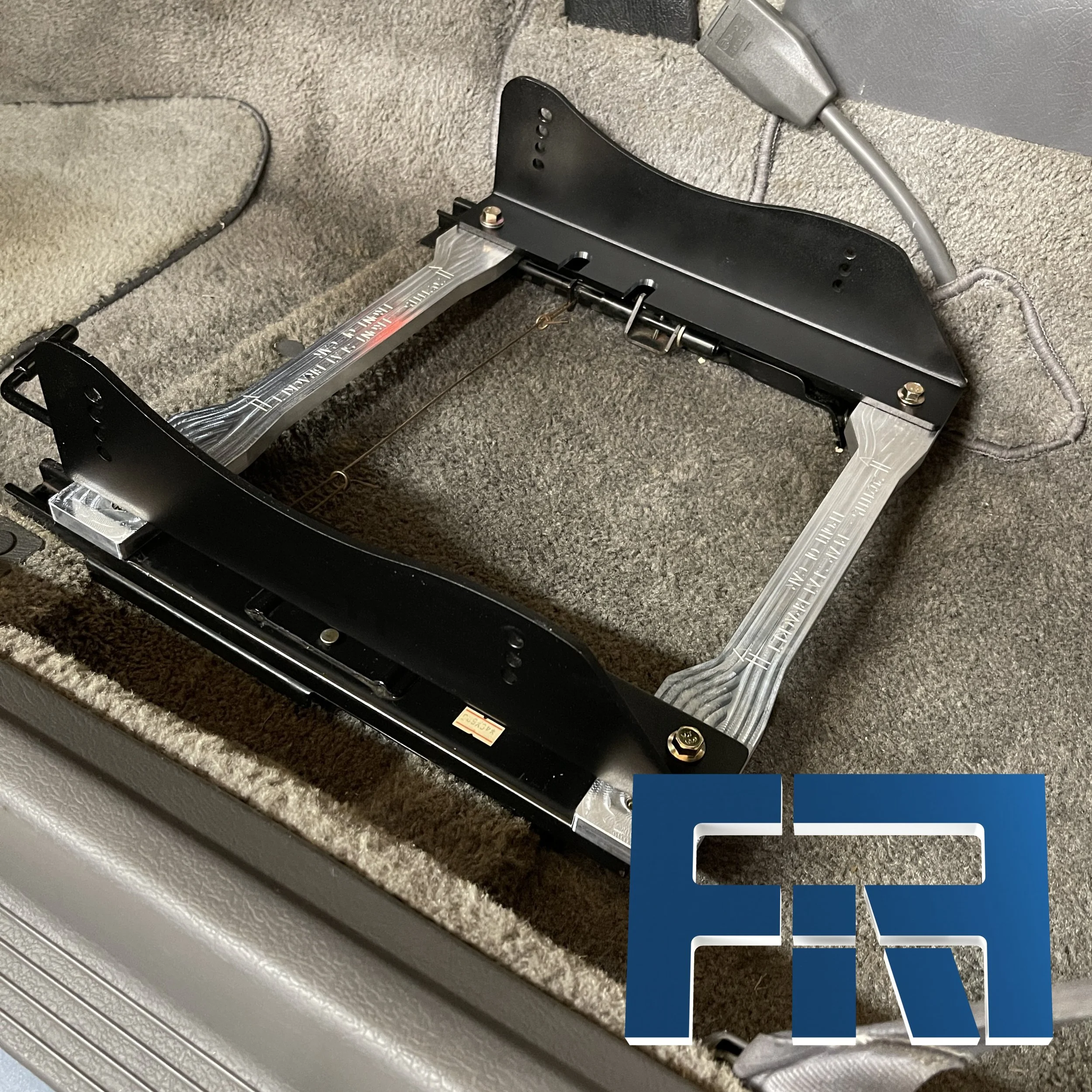 Mazda RX7 (FC) RH Seat Bracket Adapters — FAF Engineering LLC