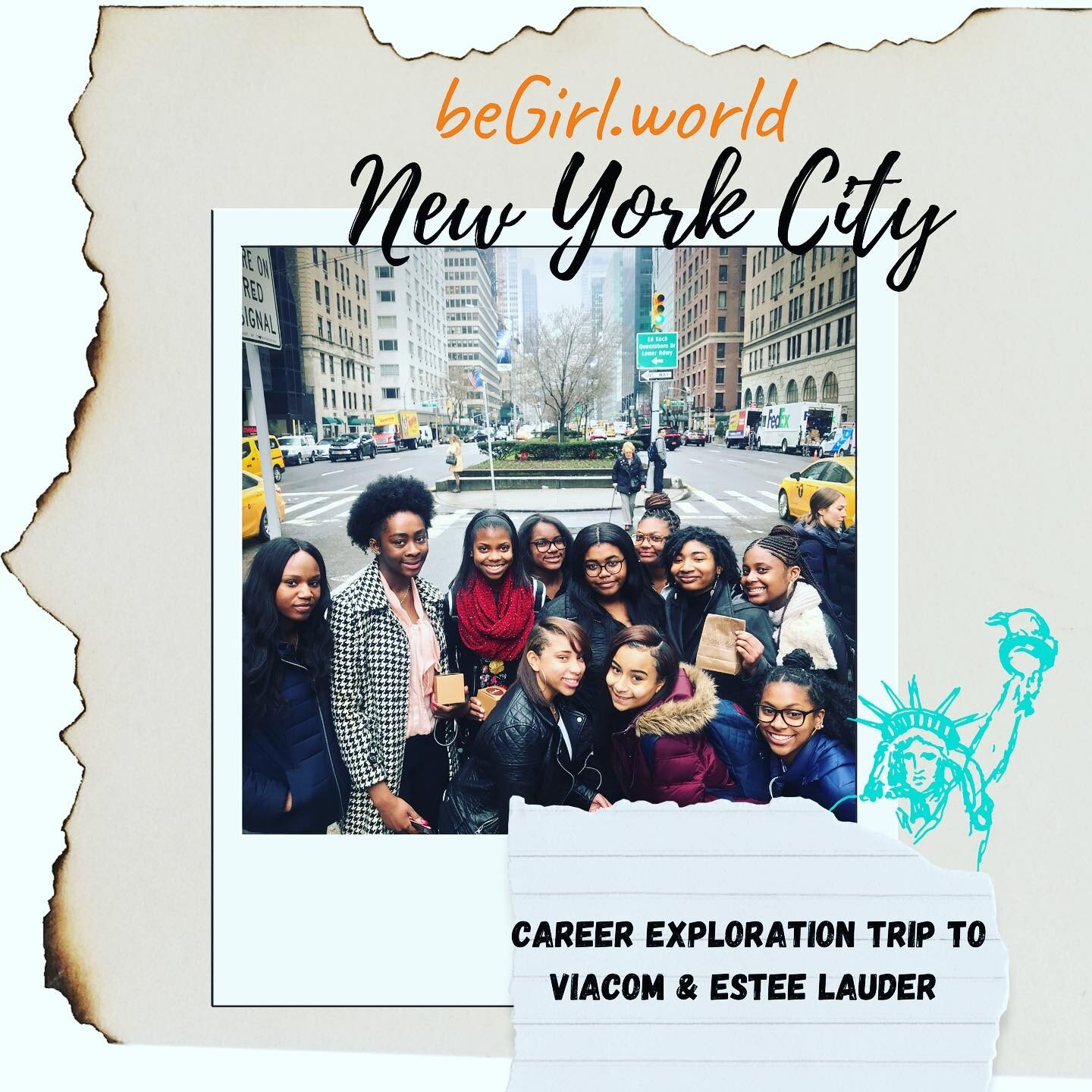 @begirl.world Global Scholars&rsquo; Top 8 moments of the past 8 years, #5:

Our career exploration trip to #newyorkcity introduced our girls to what it&rsquo;s like to work at a #globalbrand. Thanks to the crews at @viacom_intl and @esteelaudercompa