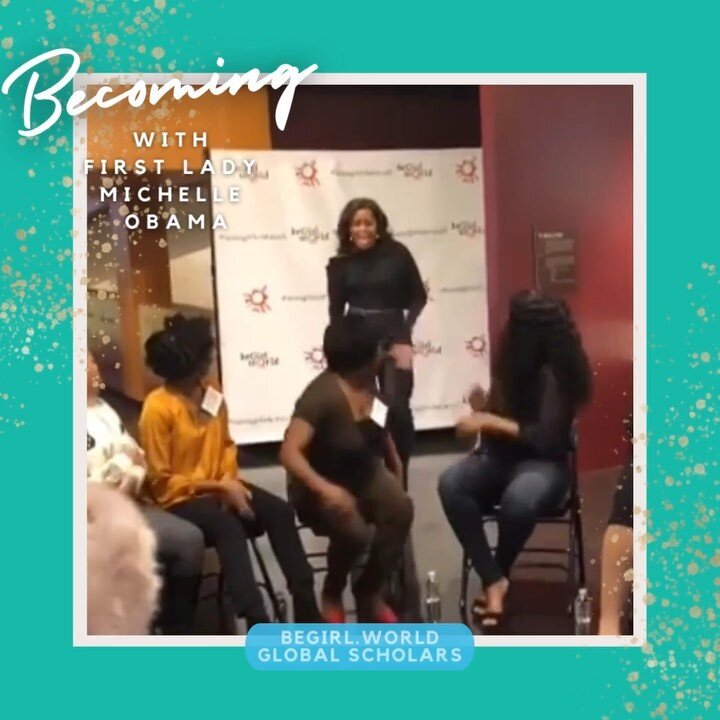 @beGirl.world Global Scholars&rsquo; Top 8 moments of the past 8 years, #4:

That time #FirstLady Michelle Obama surprised beGirl.world with a private and incredibly inspiring discussion as part of her #Becoming tour in #Philly!! BeGirl founder @deed