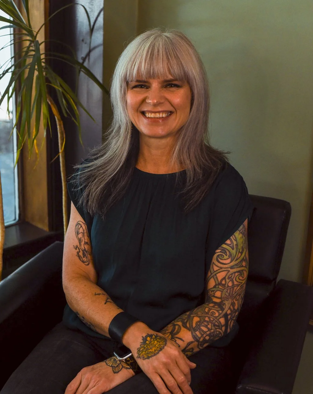 Book with Sandra - With decades of experience working on a vast spectrum of hair textures and densities, I still get stoked on the craft of hair cutting and coloring. I want you to love your hair everyday with a look that brings your true self forwar