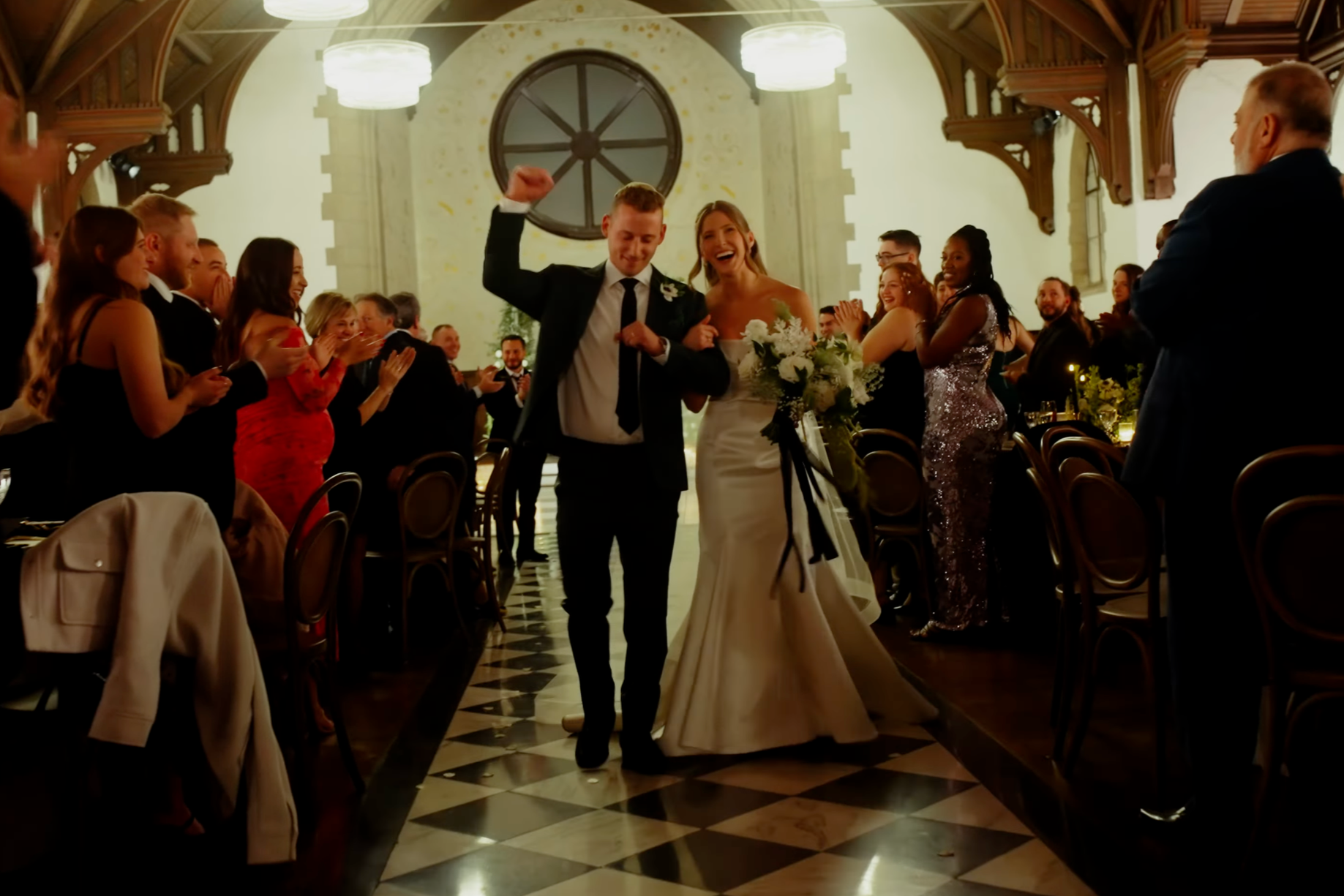 jewish wedding in cincinnati ohio at the palomar venue, classy black and white luxury wedding