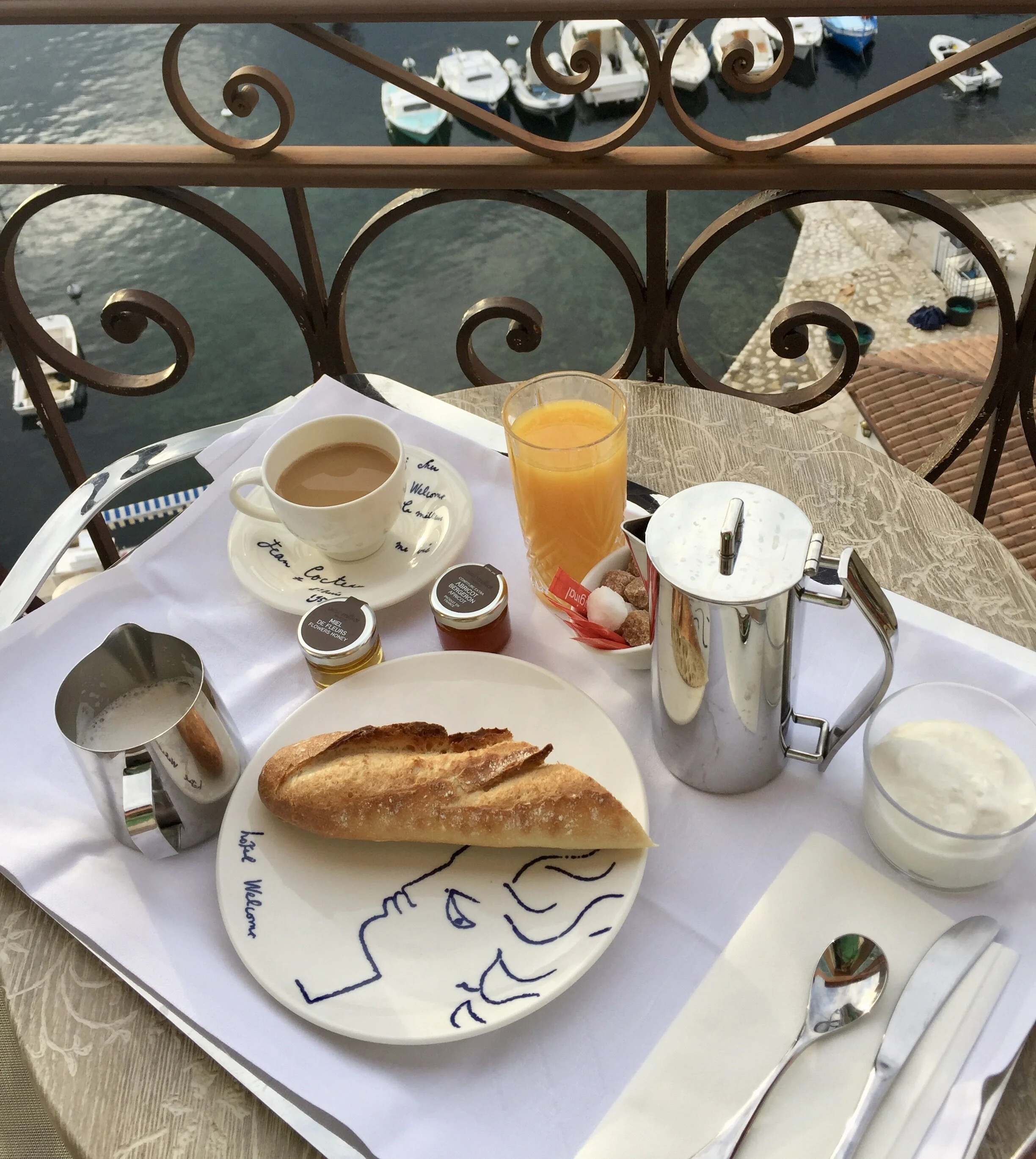 Perfect French breakfast, a la Cote d’Azur 2018