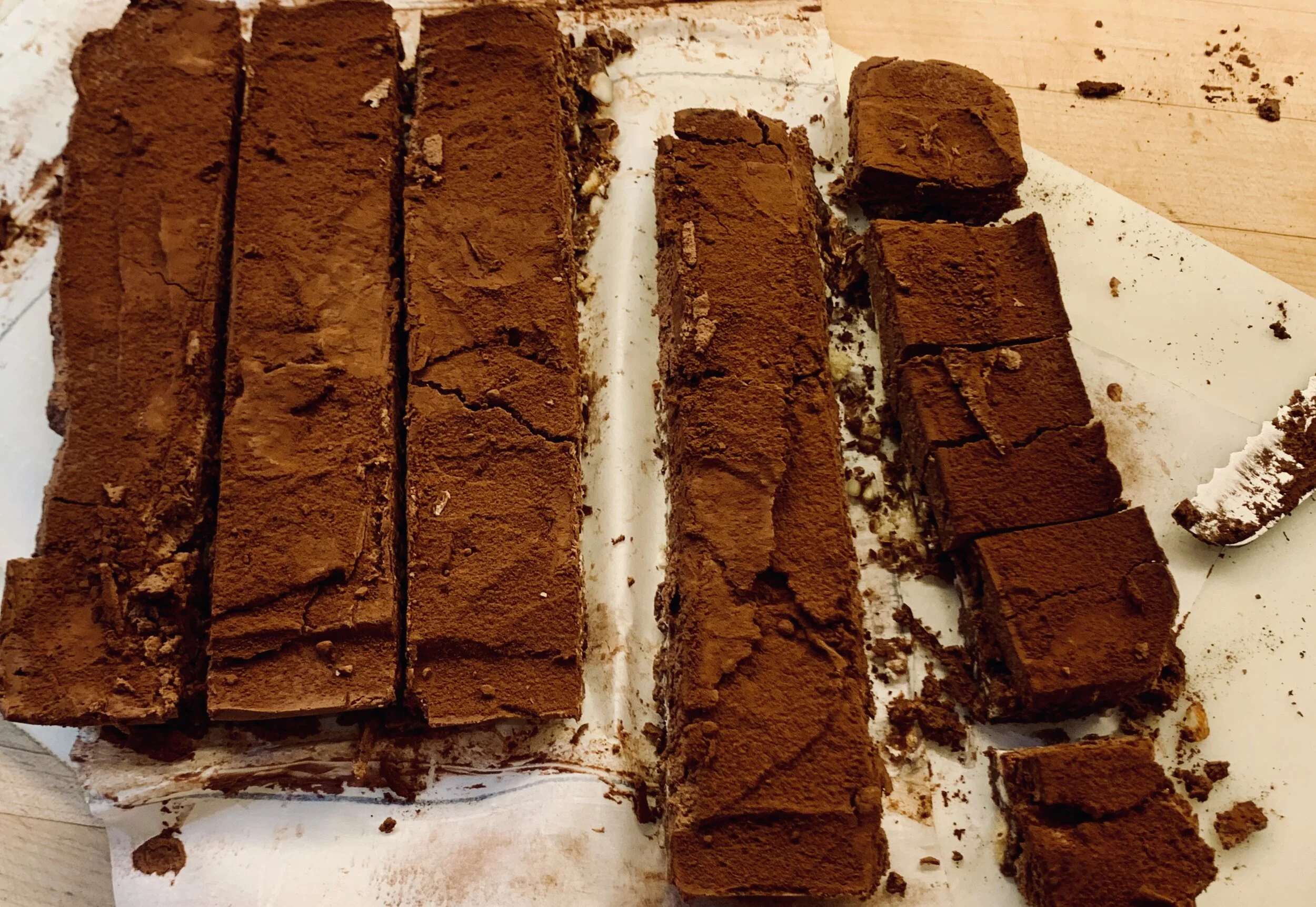 Les Pavés out of the pan.