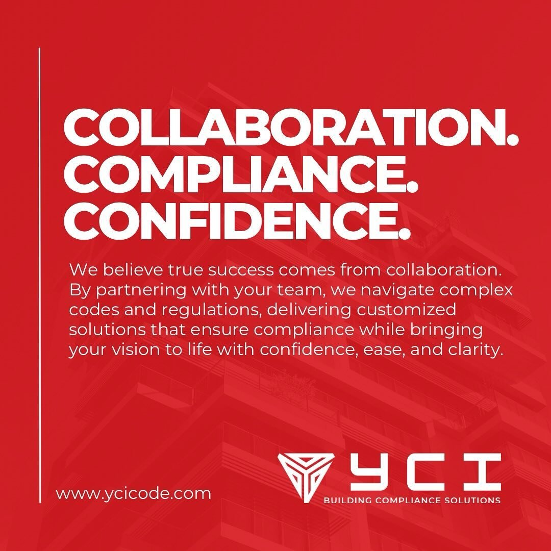 YCI is your trusted partner for building code compliance and fire protection engineering! 

Visit www.ycicode.com and learn how we can best serve your next project! 

#californiabuilding #seattlebuilder #portlandbuilder #buildingcode #buildingcodecom